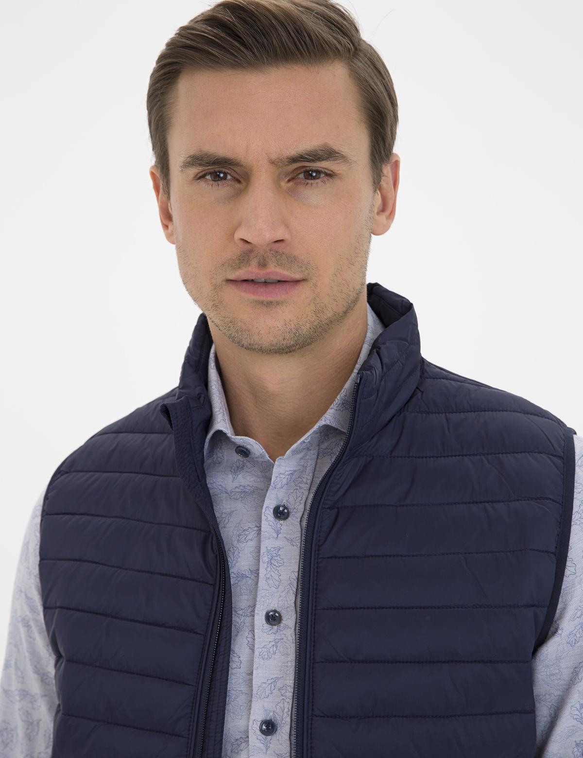 Lacivert Yelek - 50230453024