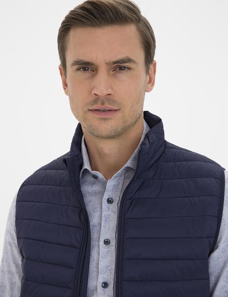 Lacivert Yelek - 50230453024