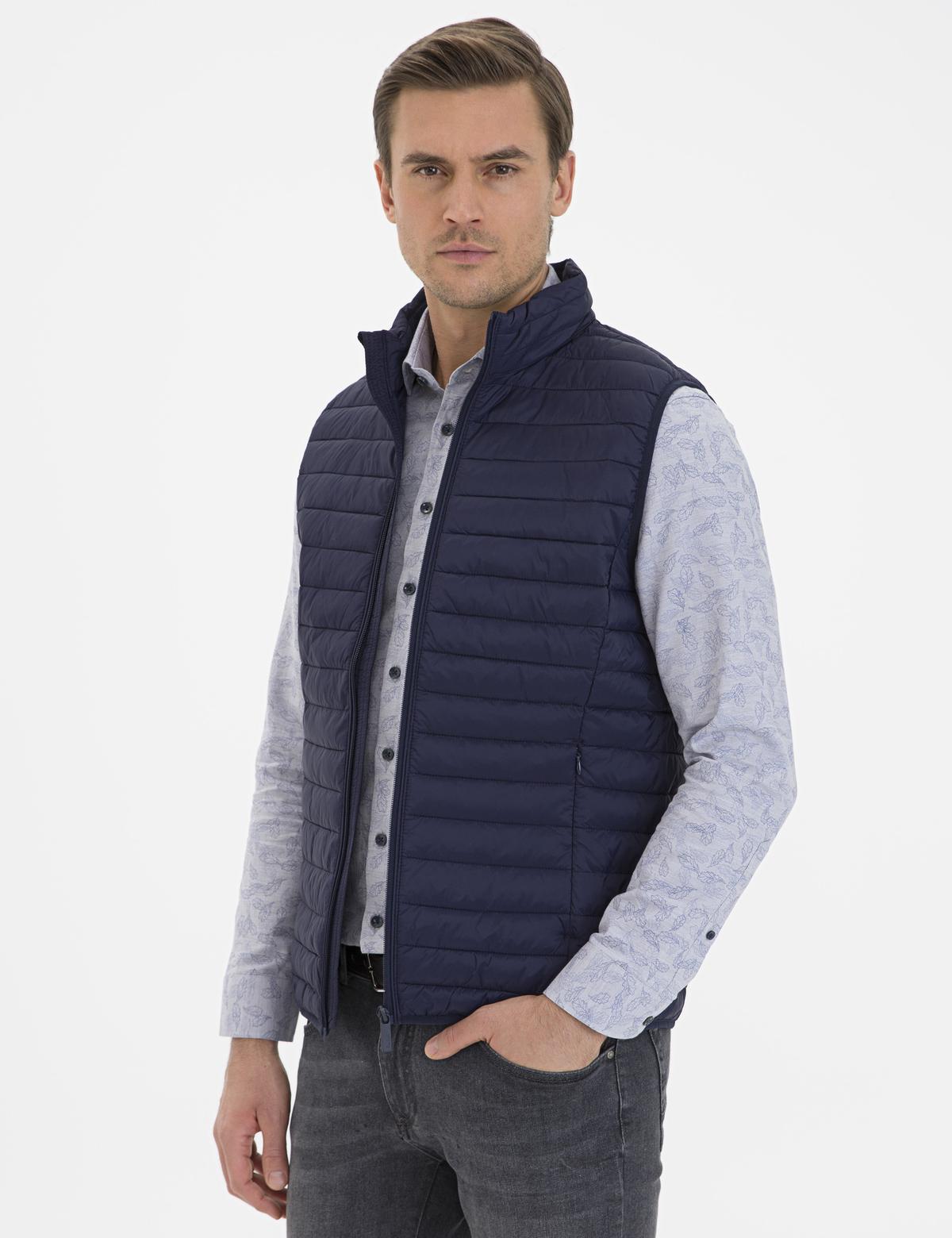 Lacivert Yelek - 50230453024