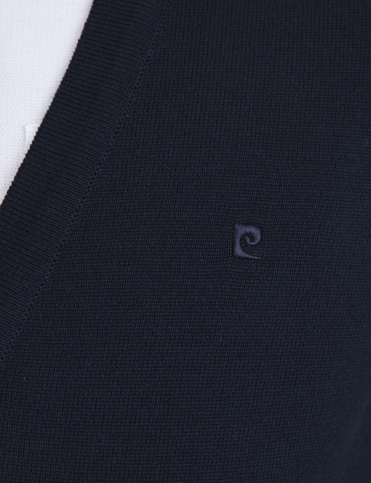 Lacivert Slim Fit Basic Triko Hırka - 50228337049