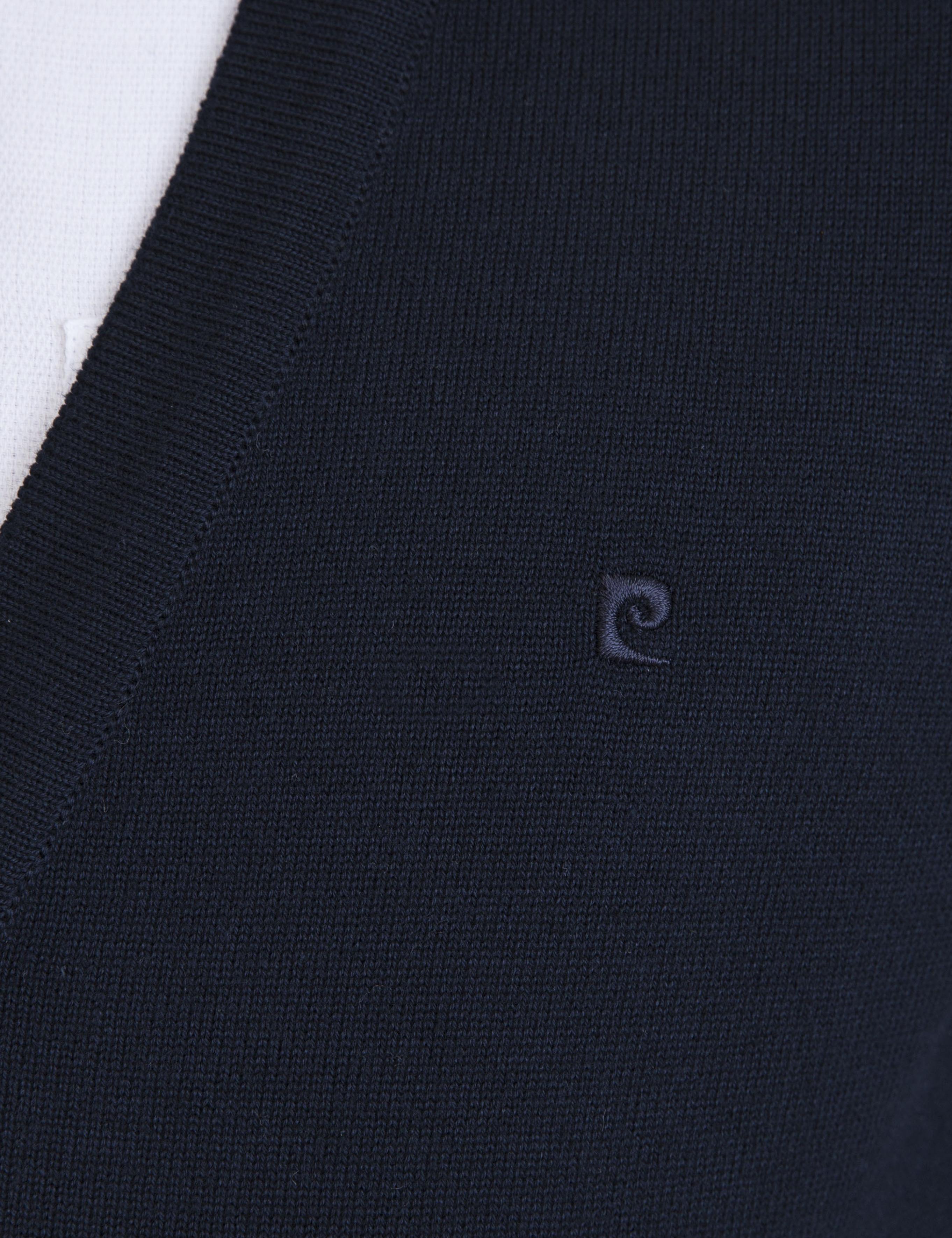 Lacivert Slim Fit Basic Triko Hırka