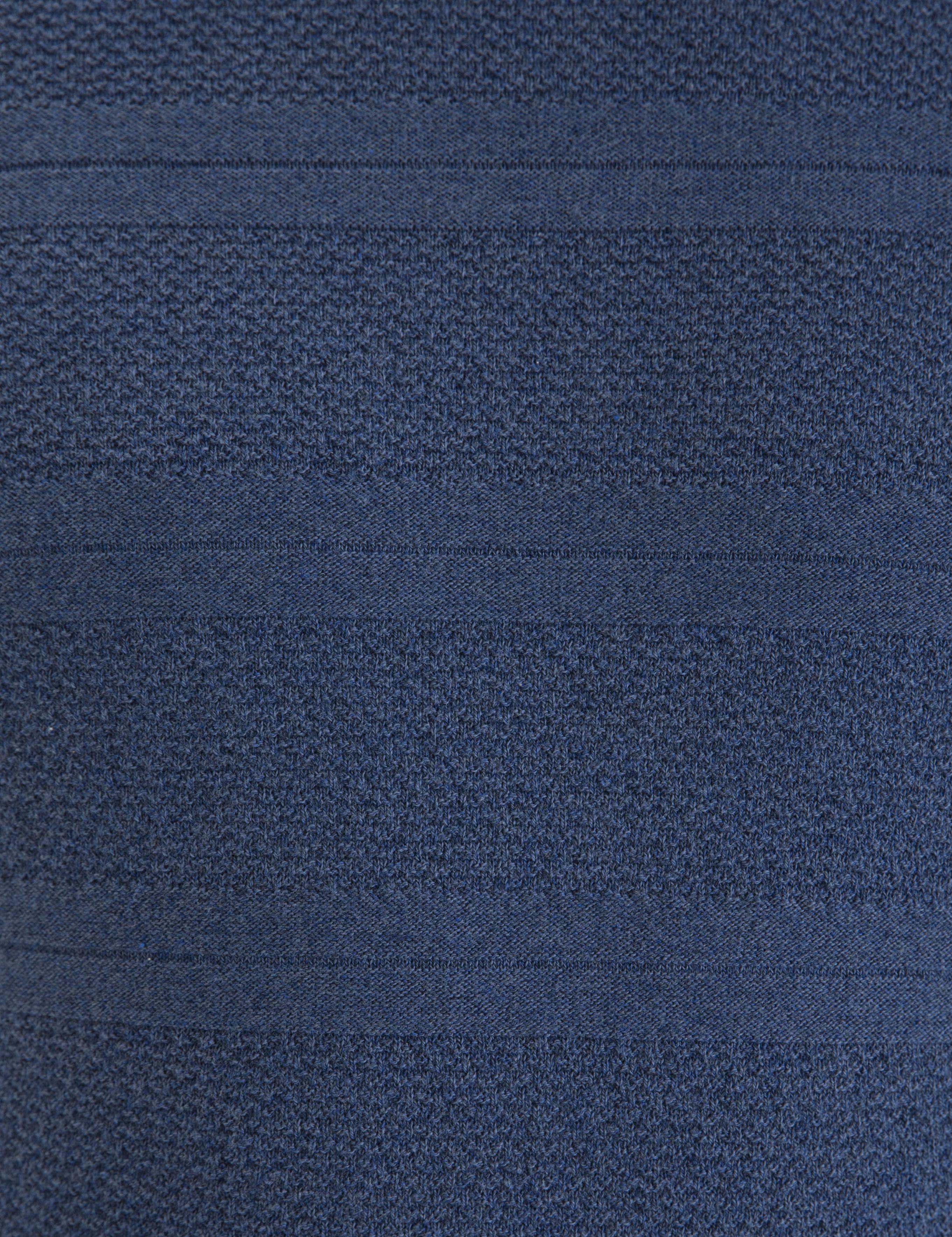 İndigo Melanj Slim Fit Balıkçı Yaka Triko Kazak