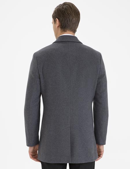 Antrasit Ekstra Slim Fit Kaban Kaşe - 50233850016