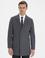 Antrasit Ekstra Slim Fit Kaban Kaşe