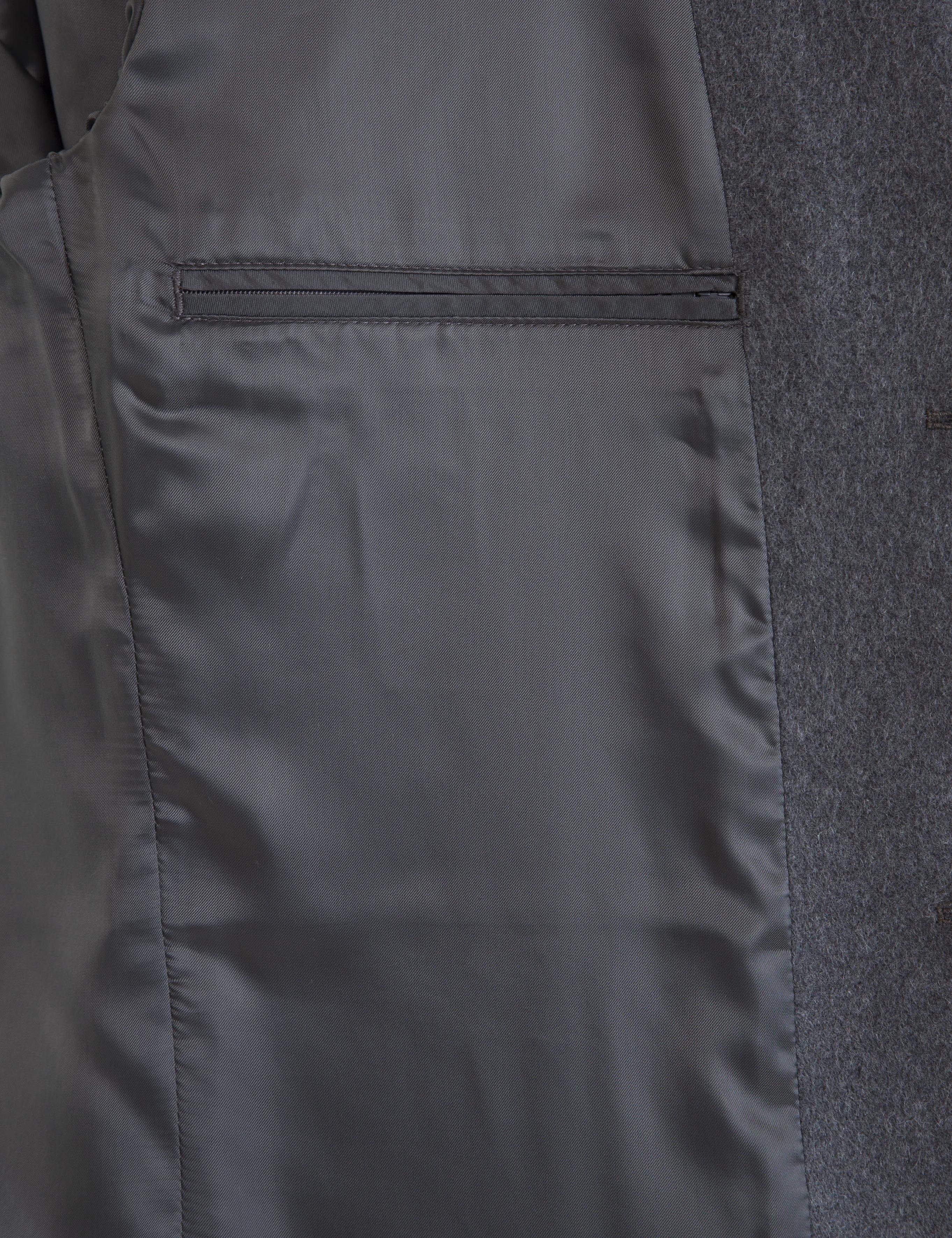 Antrasit Ekstra Slim Fit Kaban Kaşe