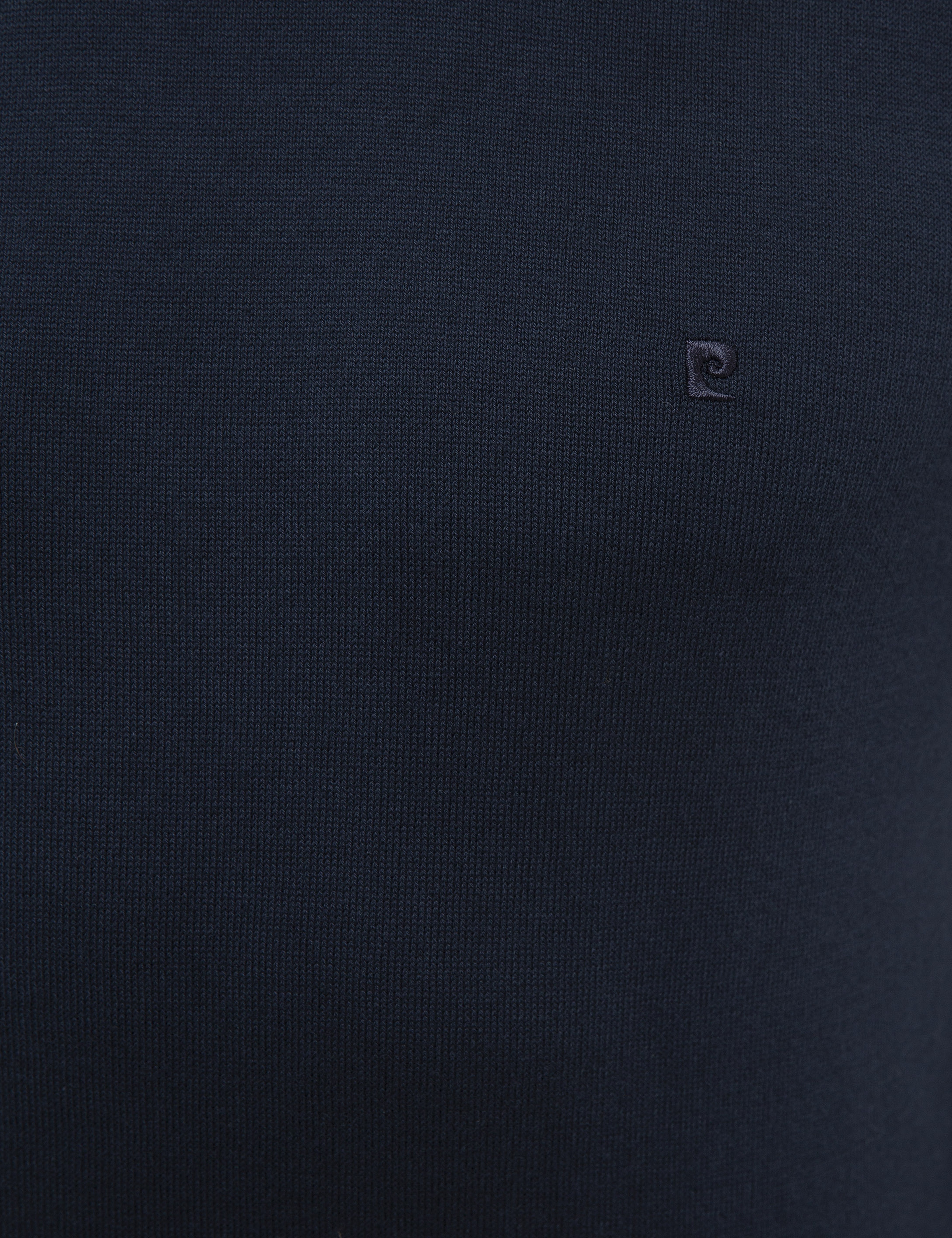 Lacivert Slim Fit Yarım Balıkçı Yaka Basic Triko Kazak