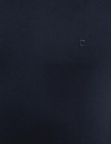 Lacivert Slim Fit Yarım Balıkçı Yaka Basic Triko Kazak - 50230807001