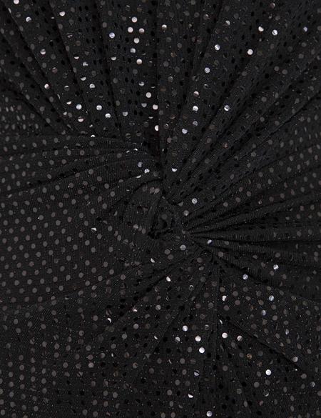 Siyah Dokuma Elbise - 50214689002