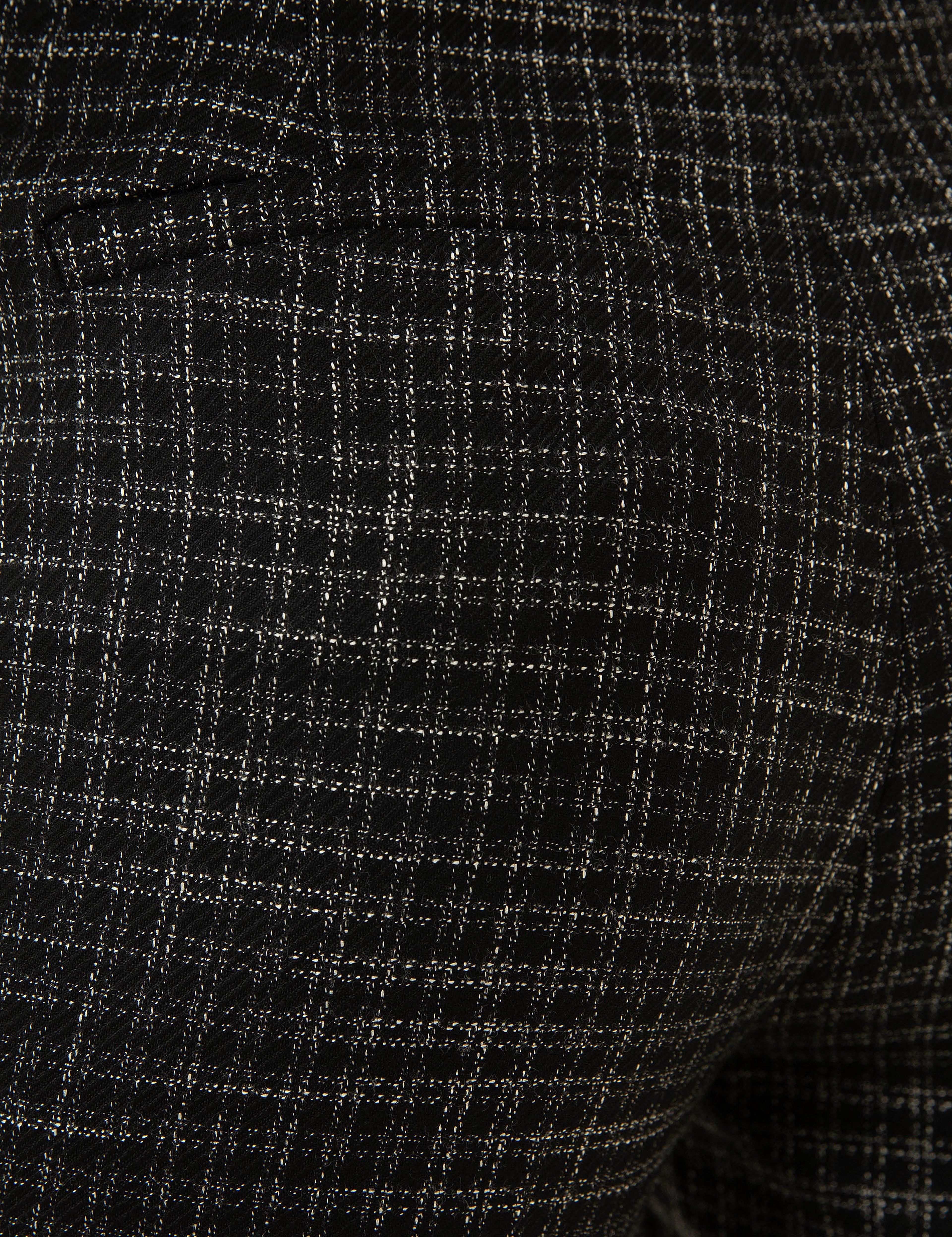 Siyah Slim Fit Kumaş Pantolon - Image 4
