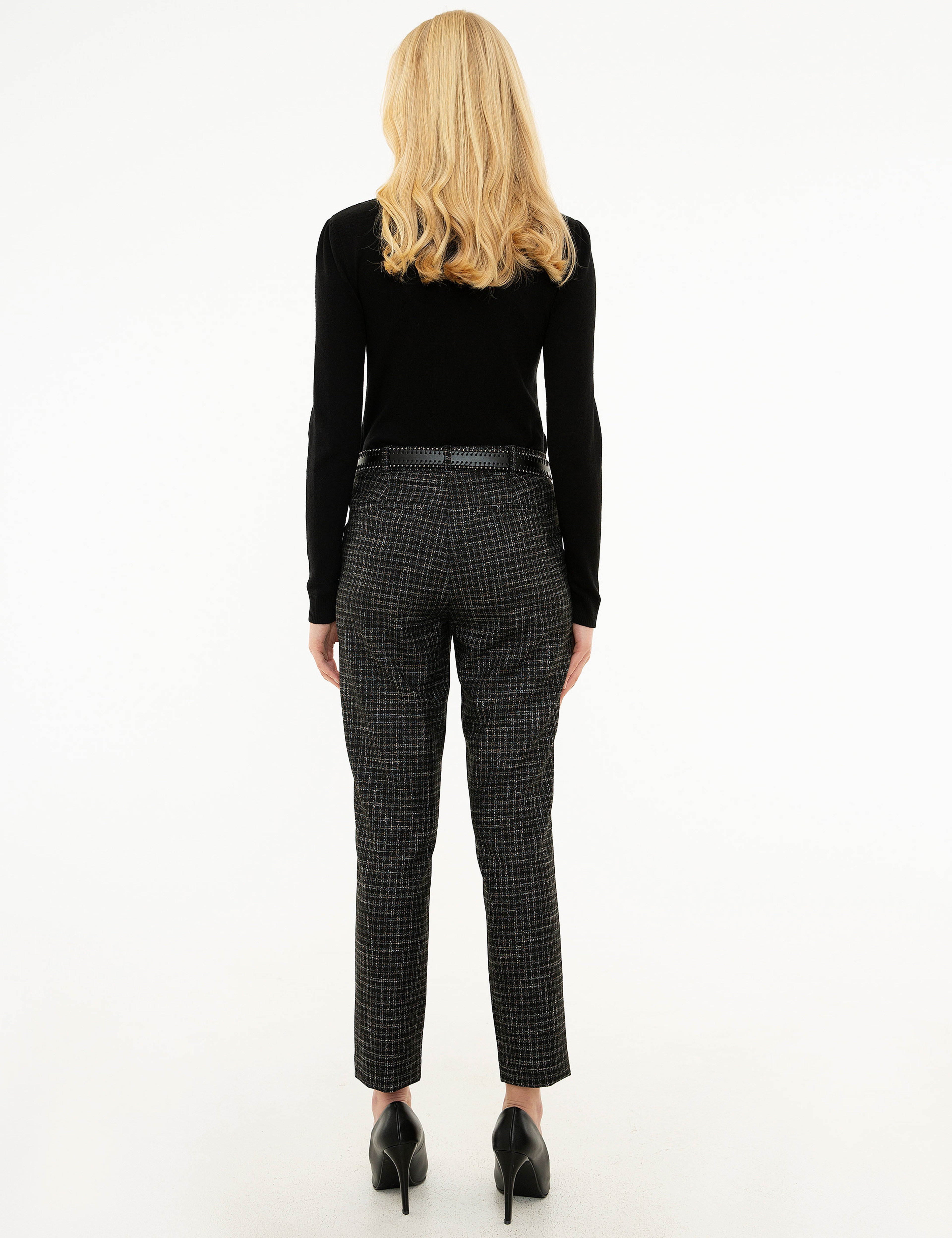 Siyah Slim Fit Kumaş Pantolon