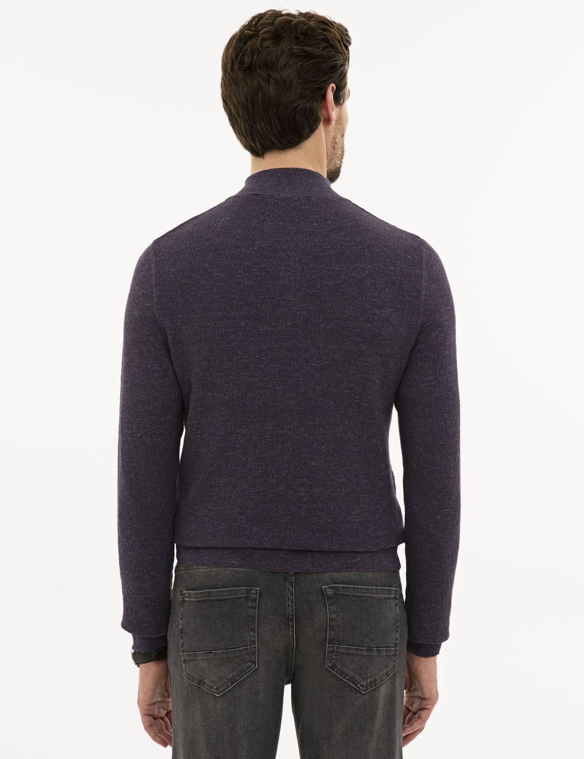 Mor Slim Fit Kazak - 50228389011