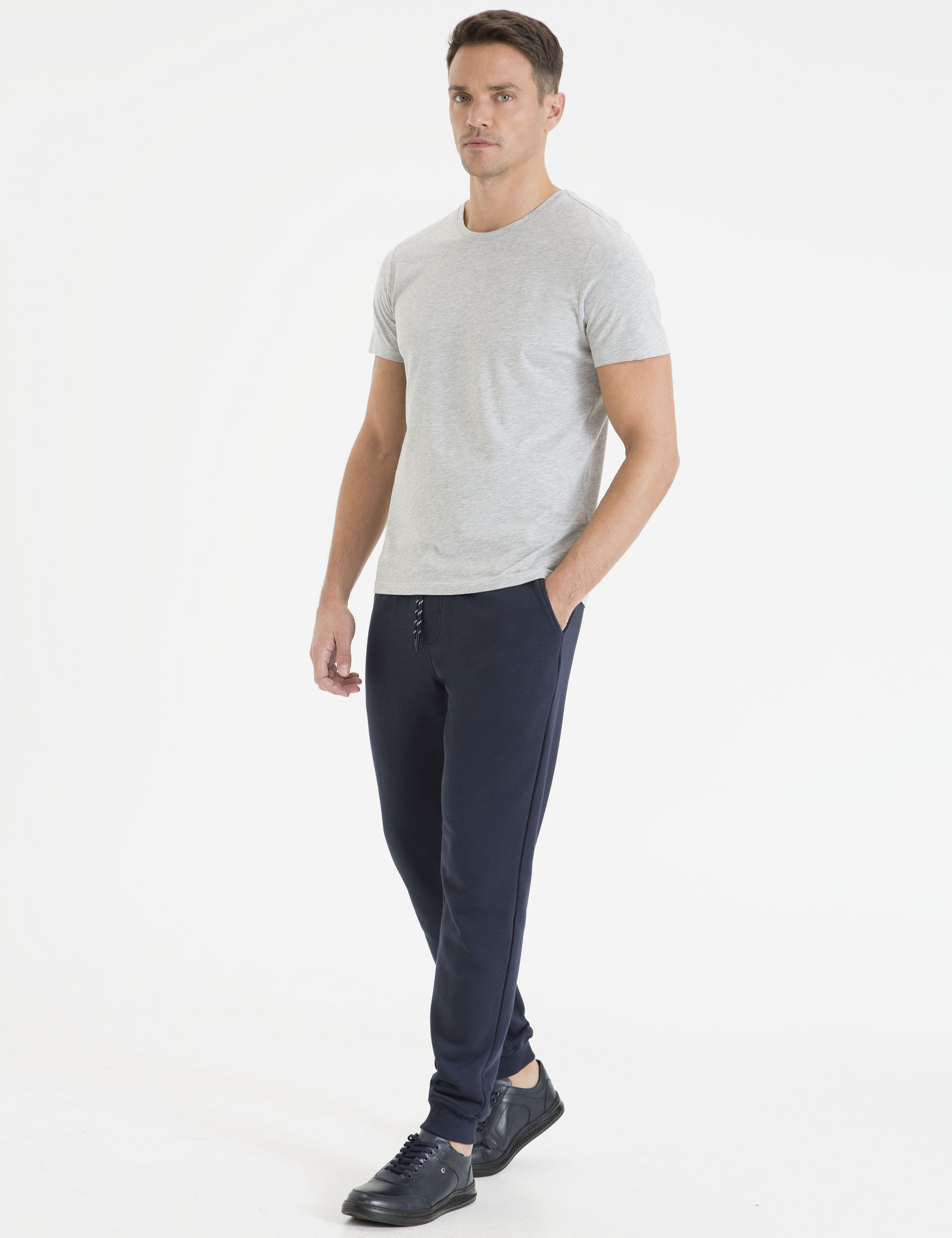 Lacivert Slim Fit Eşofman Altı