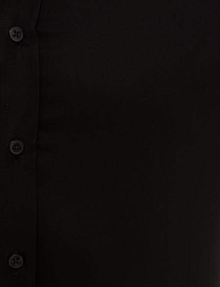 Siyah Ekstra Slim Fit Gömlek - 50229096038