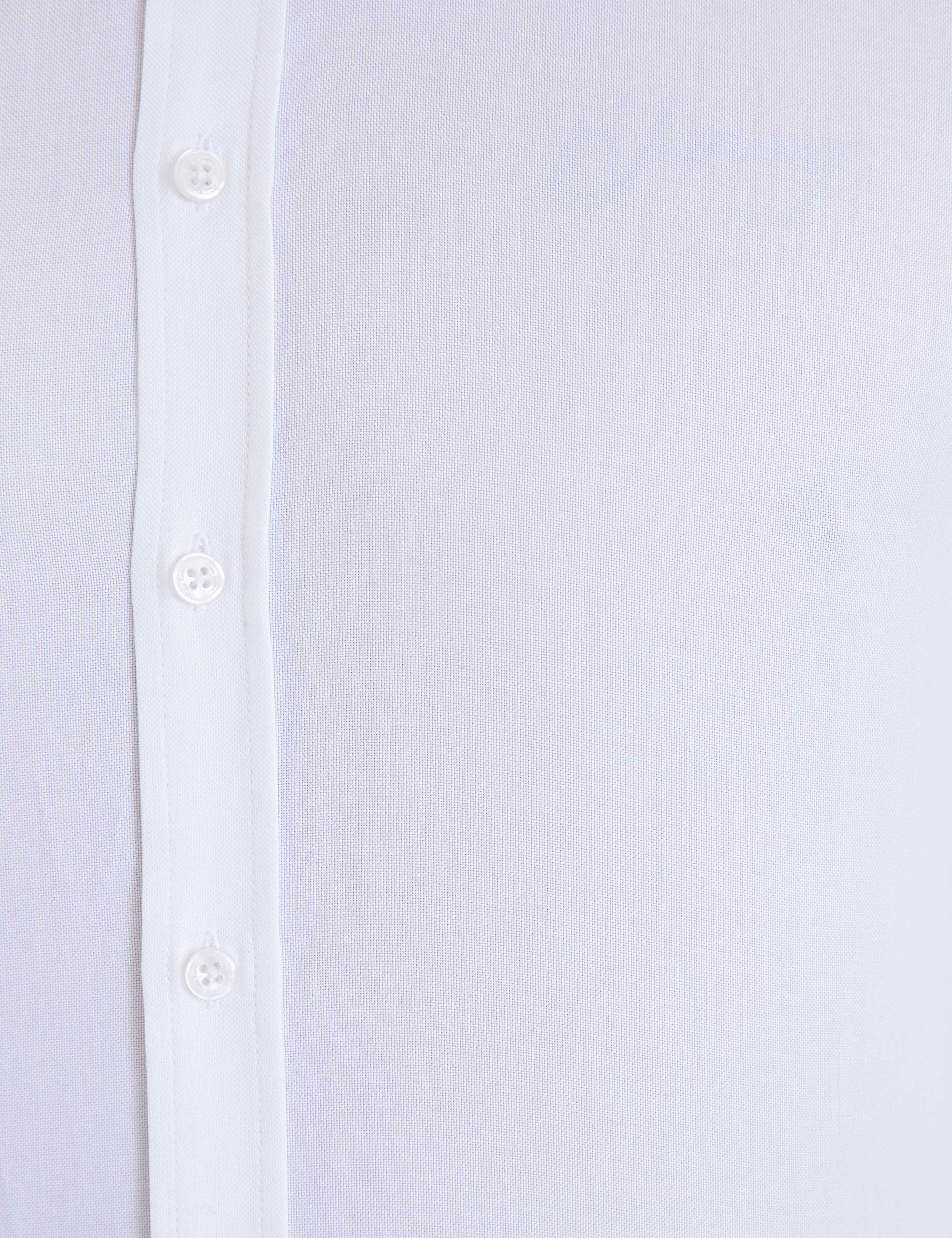 Beyaz Slim Fit Smokin Gömlek