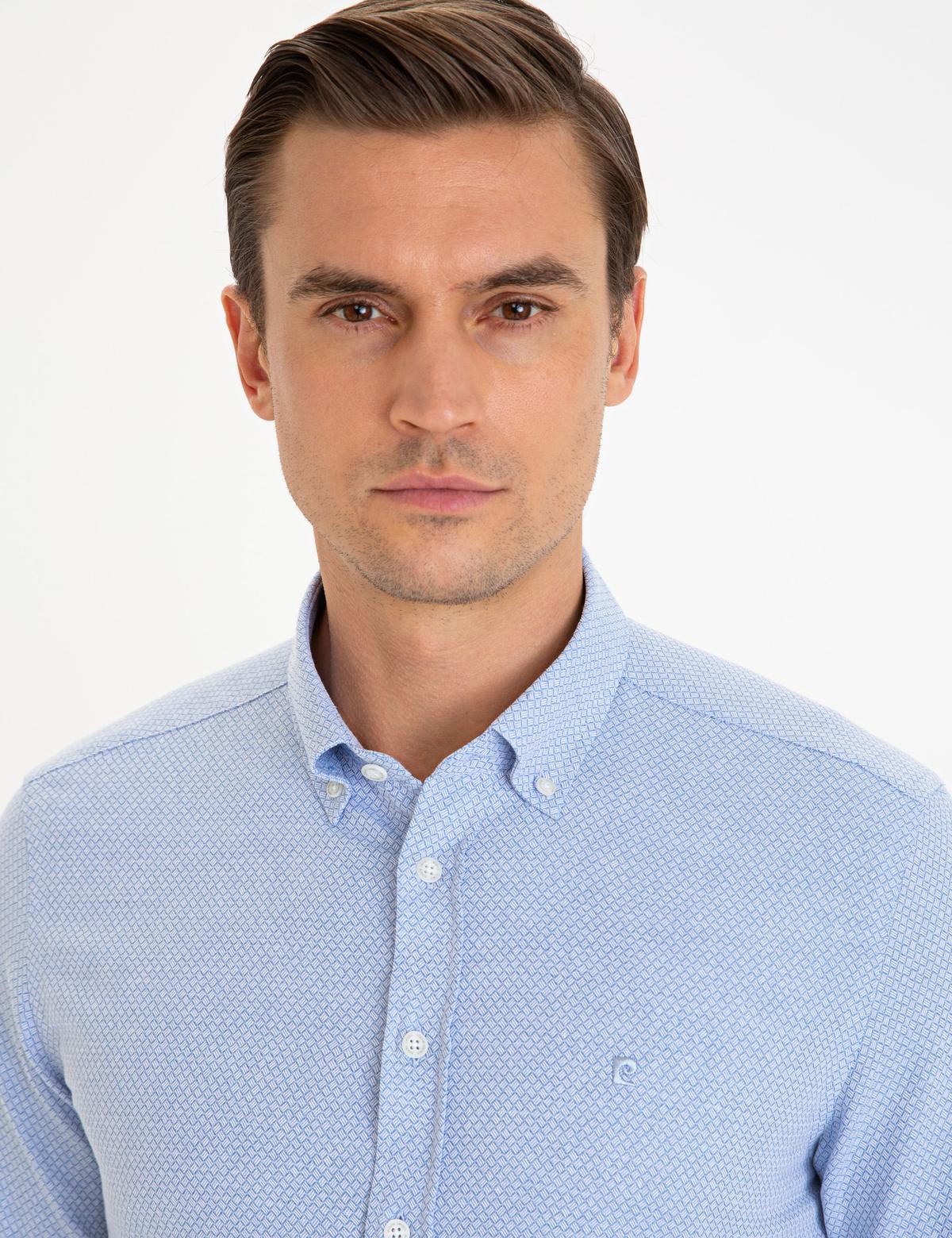 Açık Mavi Slim Fit Gömlek - 50233543001