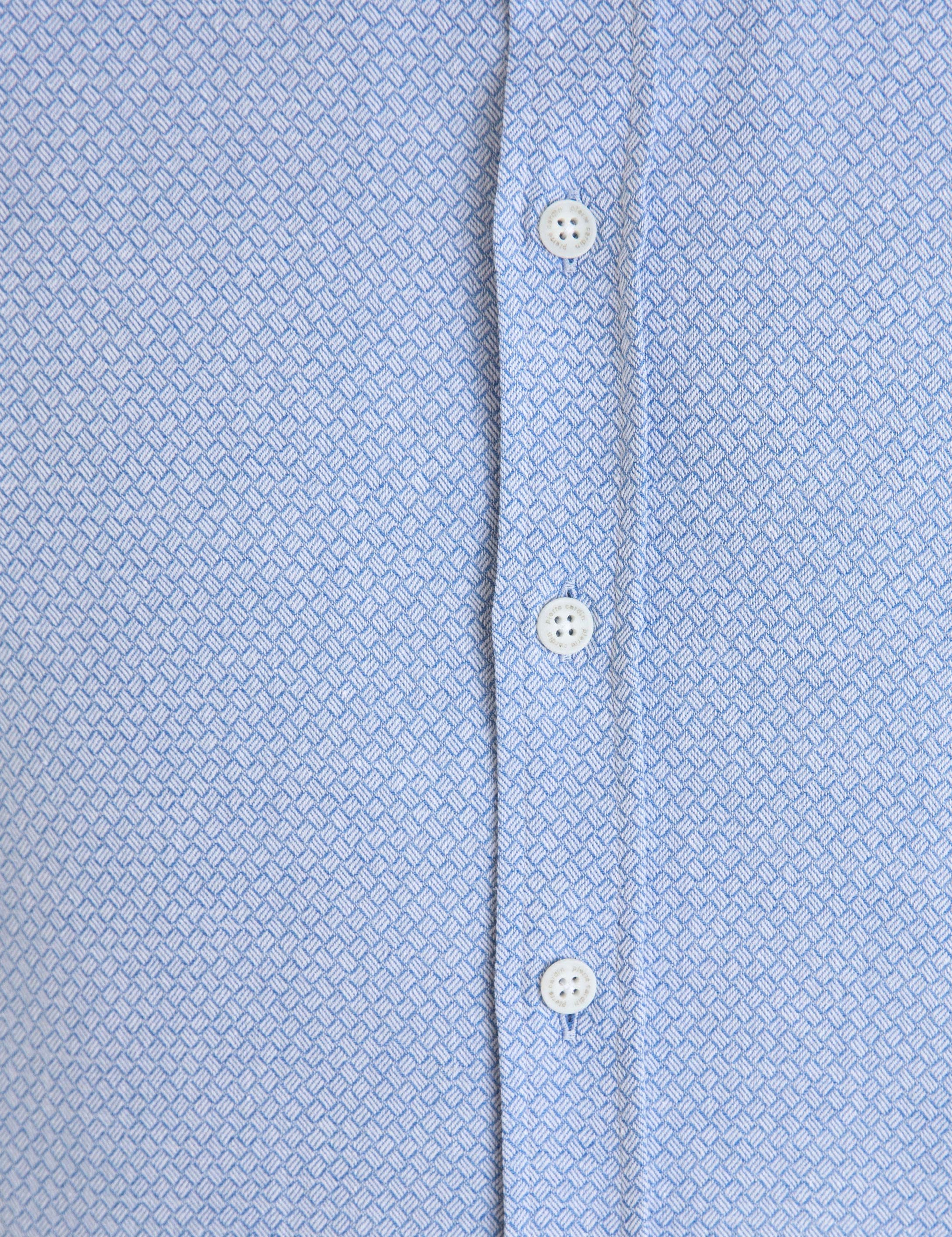 Açık Mavi Slim Fit Gömlek - Image 6