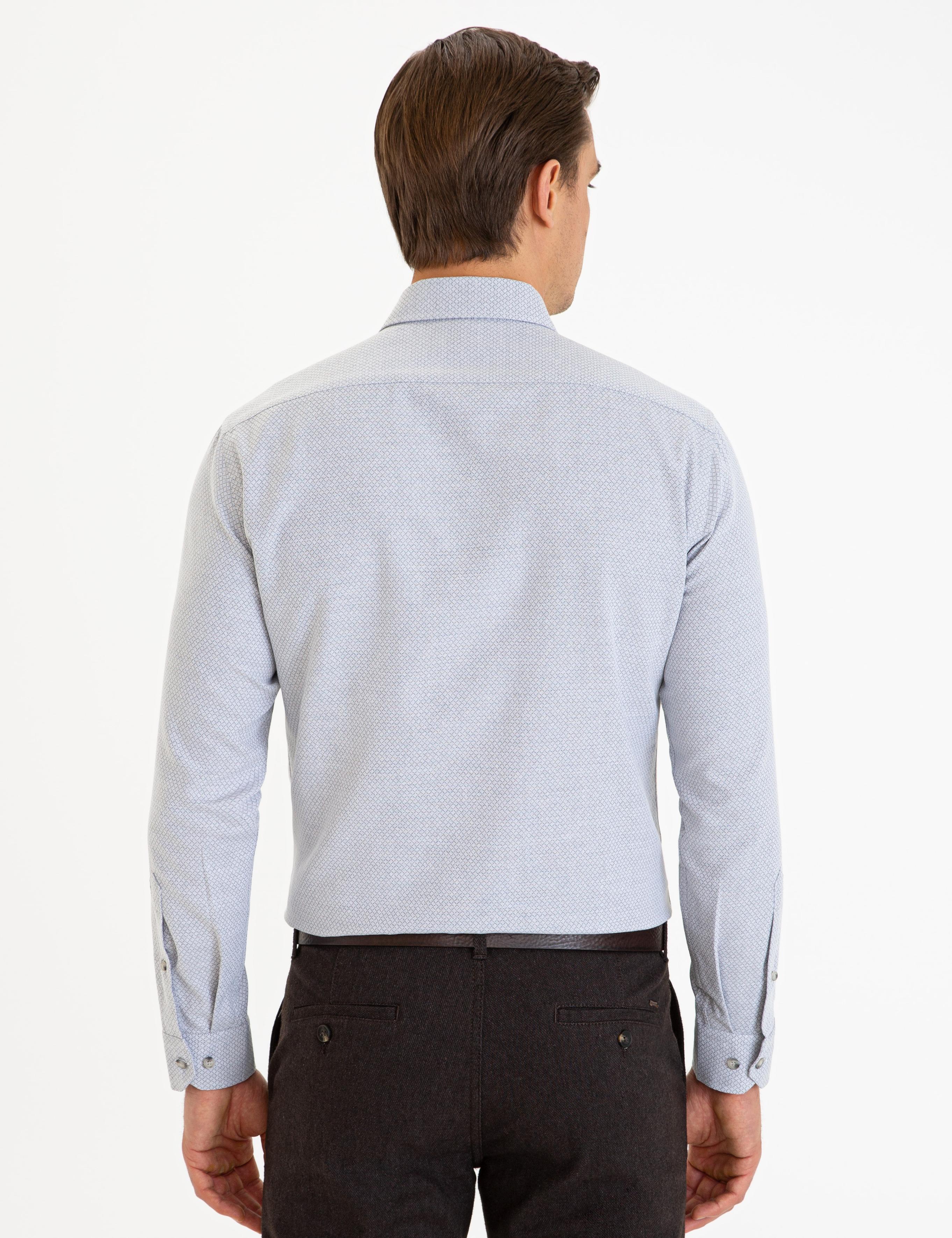 Gri Slim Fit Gömlek