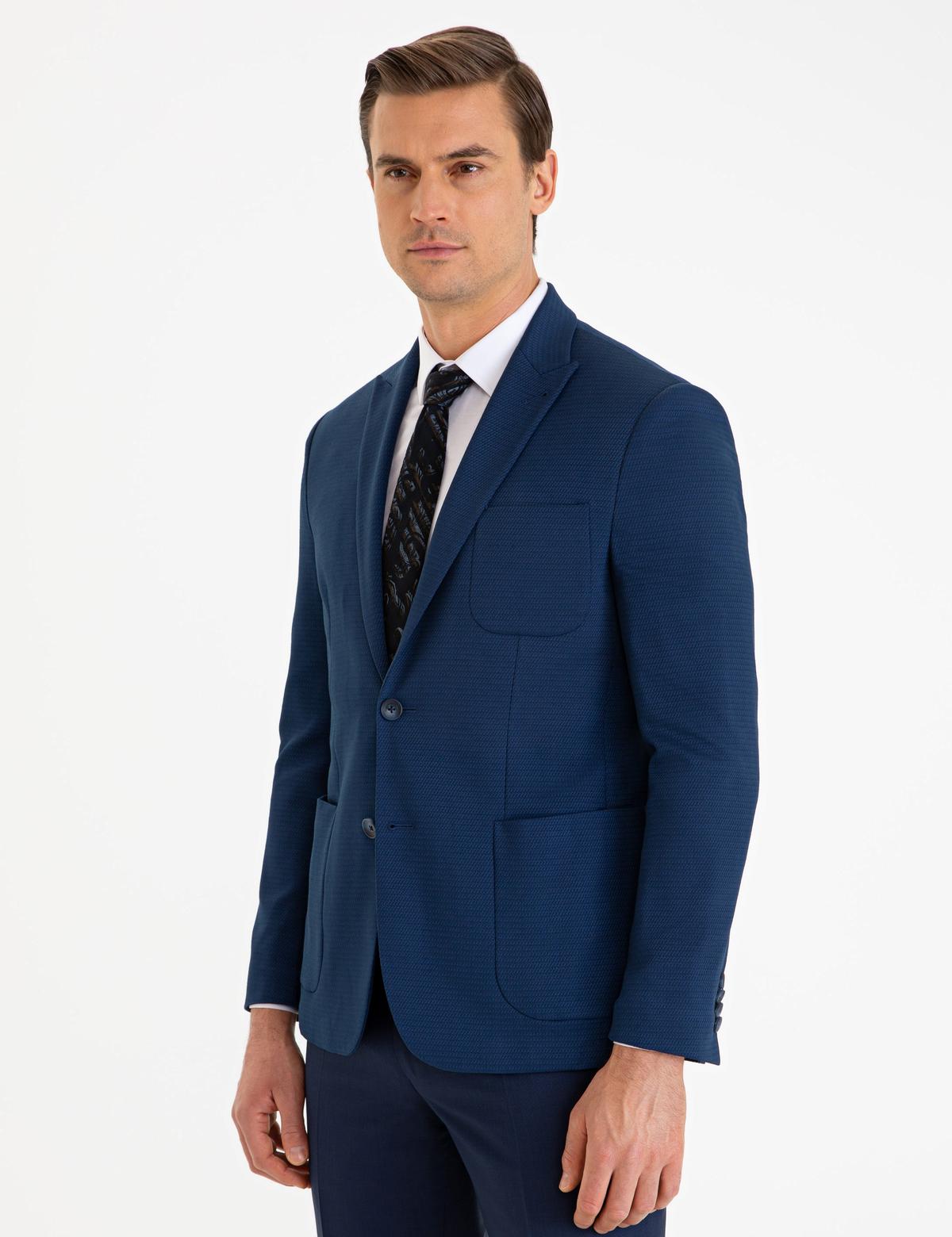 Lacivert Slim Fit Ceket - 50186478083