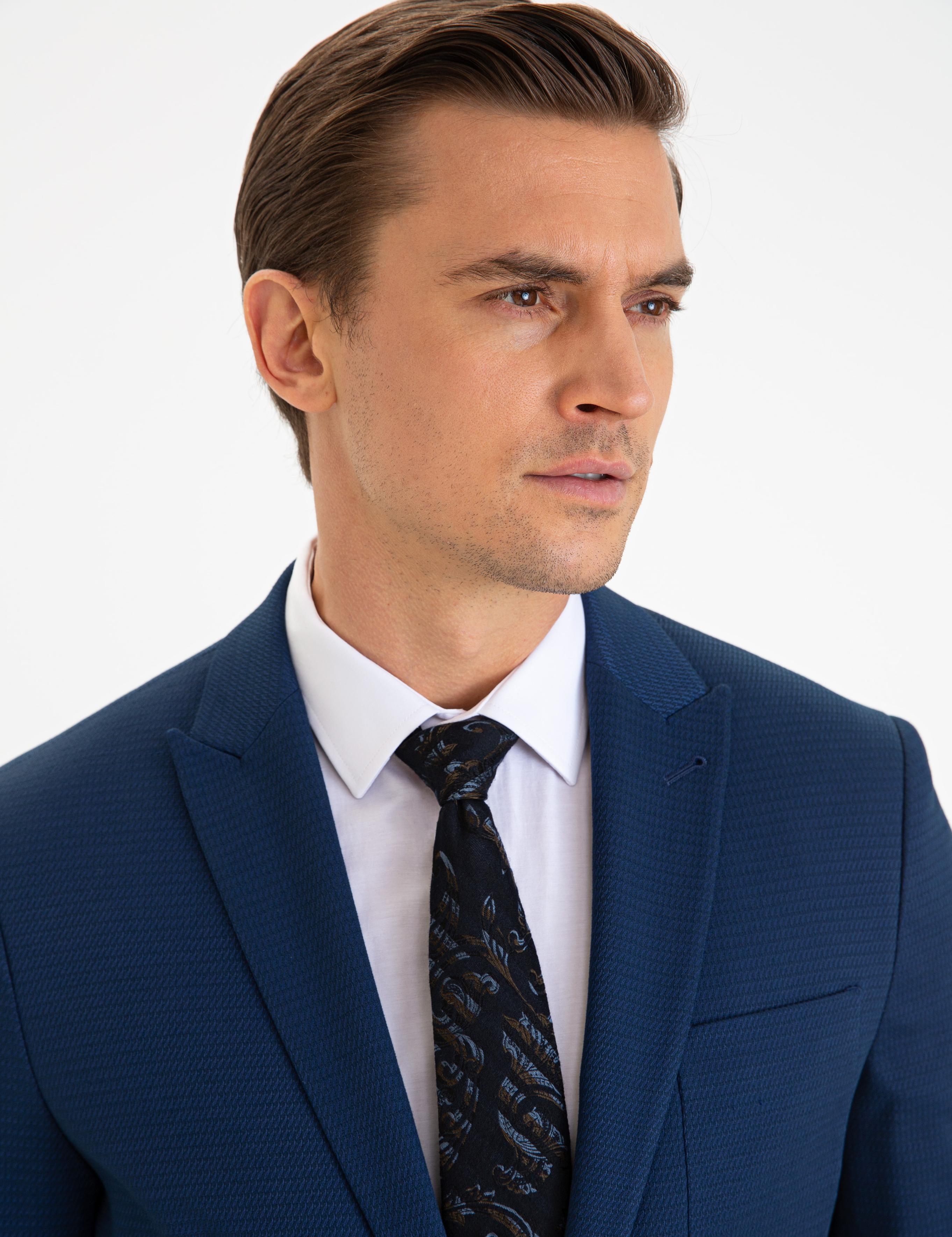 Lacivert Slim Fit Ceket