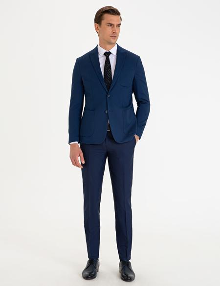 Lacivert Slim Fit Ceket - 50186478083