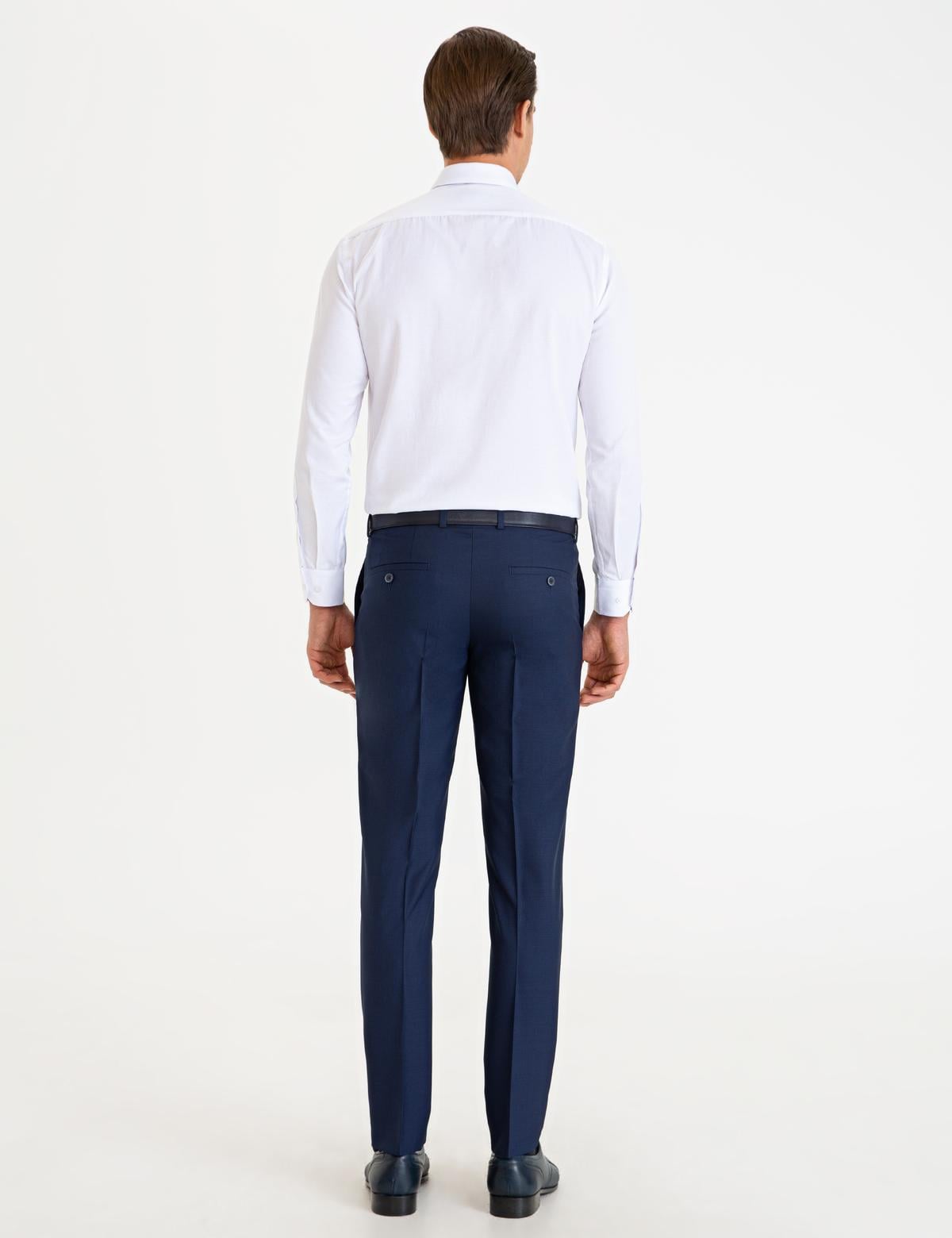 Açık Lacivert Ex. Slim Fit Kumaş Pantolon - 50205339016