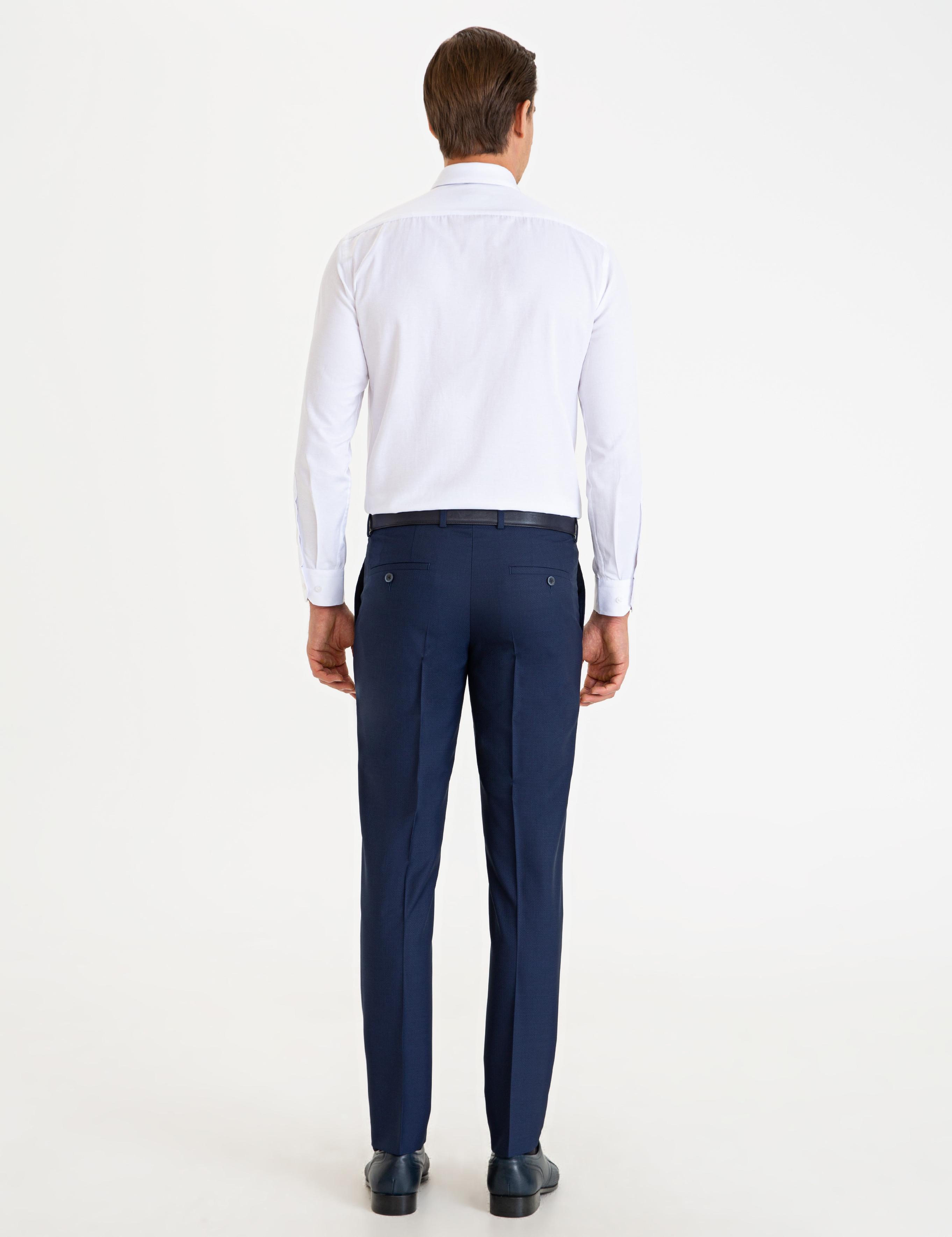 Açık Lacivert Ex. Slim Fit Kumaş Pantolon