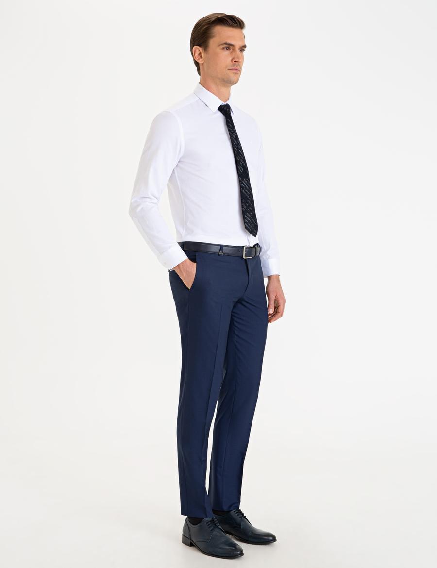 Açık Lacivert Ex. Slim Fit Kumaş Pantolon