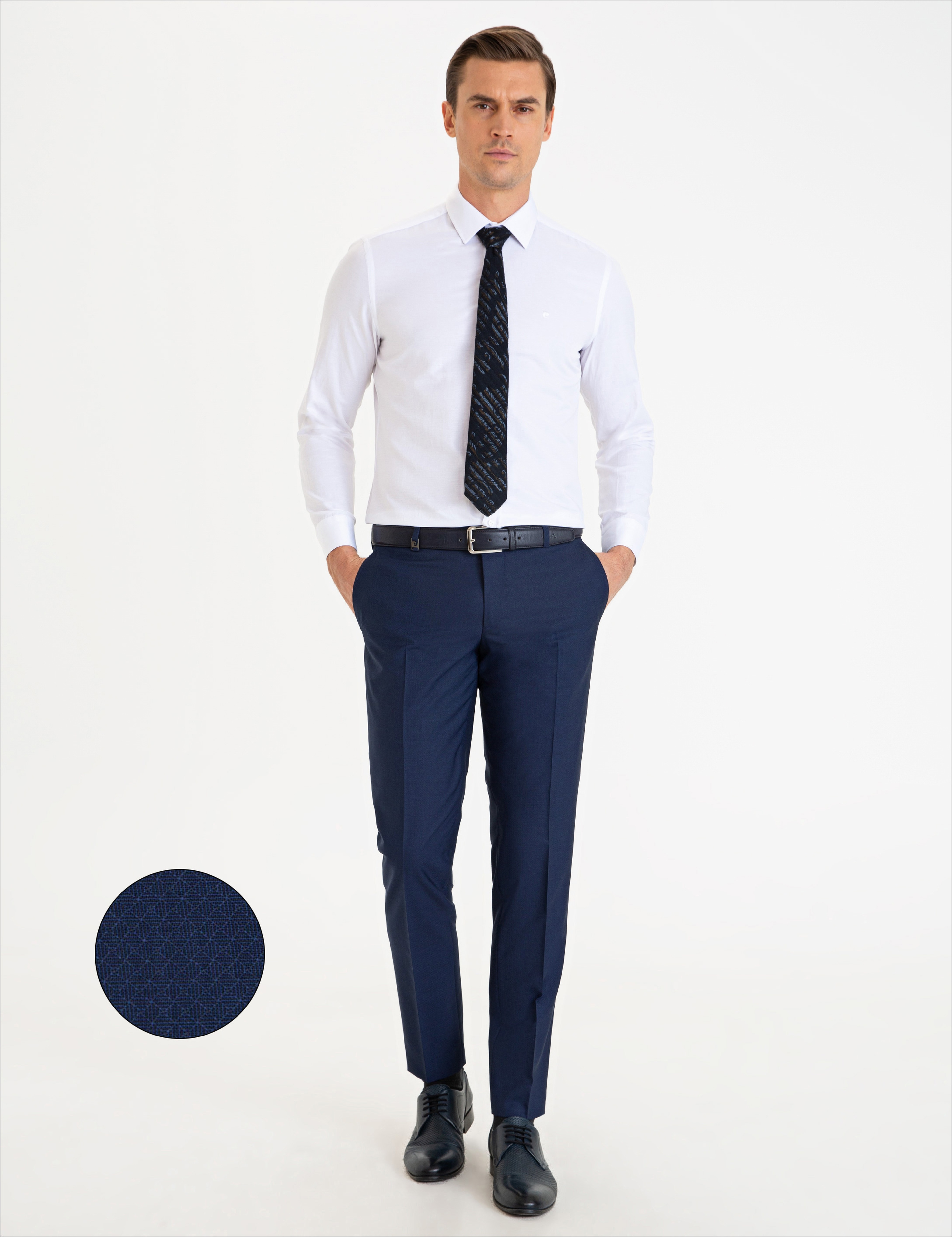 Açık Lacivert Ex. Slim Fit Kumaş Pantolon - Image 1