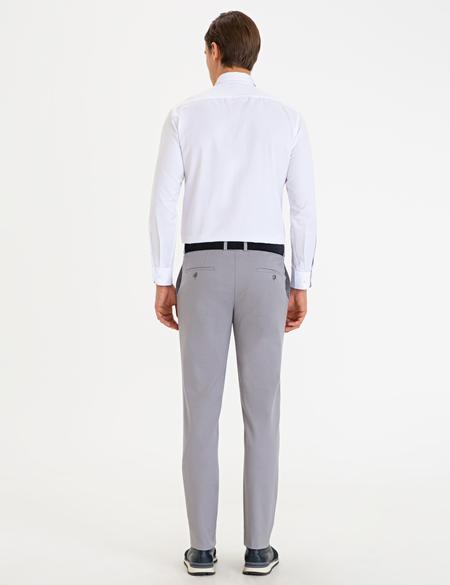 Gri Ekstra Slim Fit Pantolon - 50186487015
