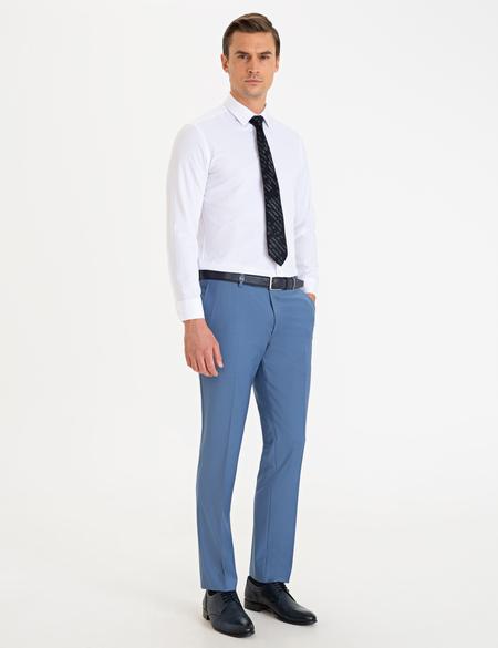 Koyu Mavi Slim Fit Kumaş Pantolon - 50189267065