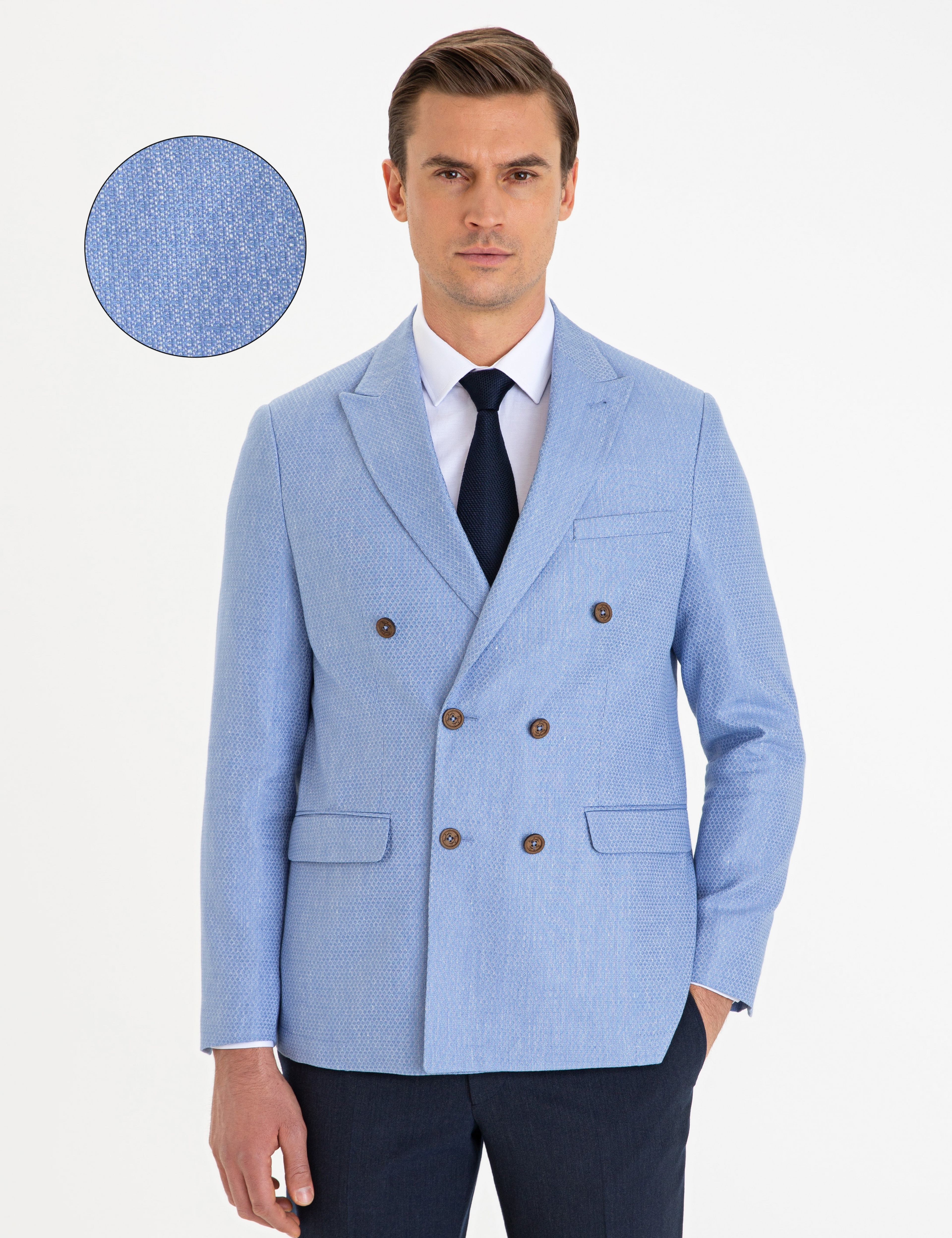 Mavi Slim Fit Ceket - Image 1