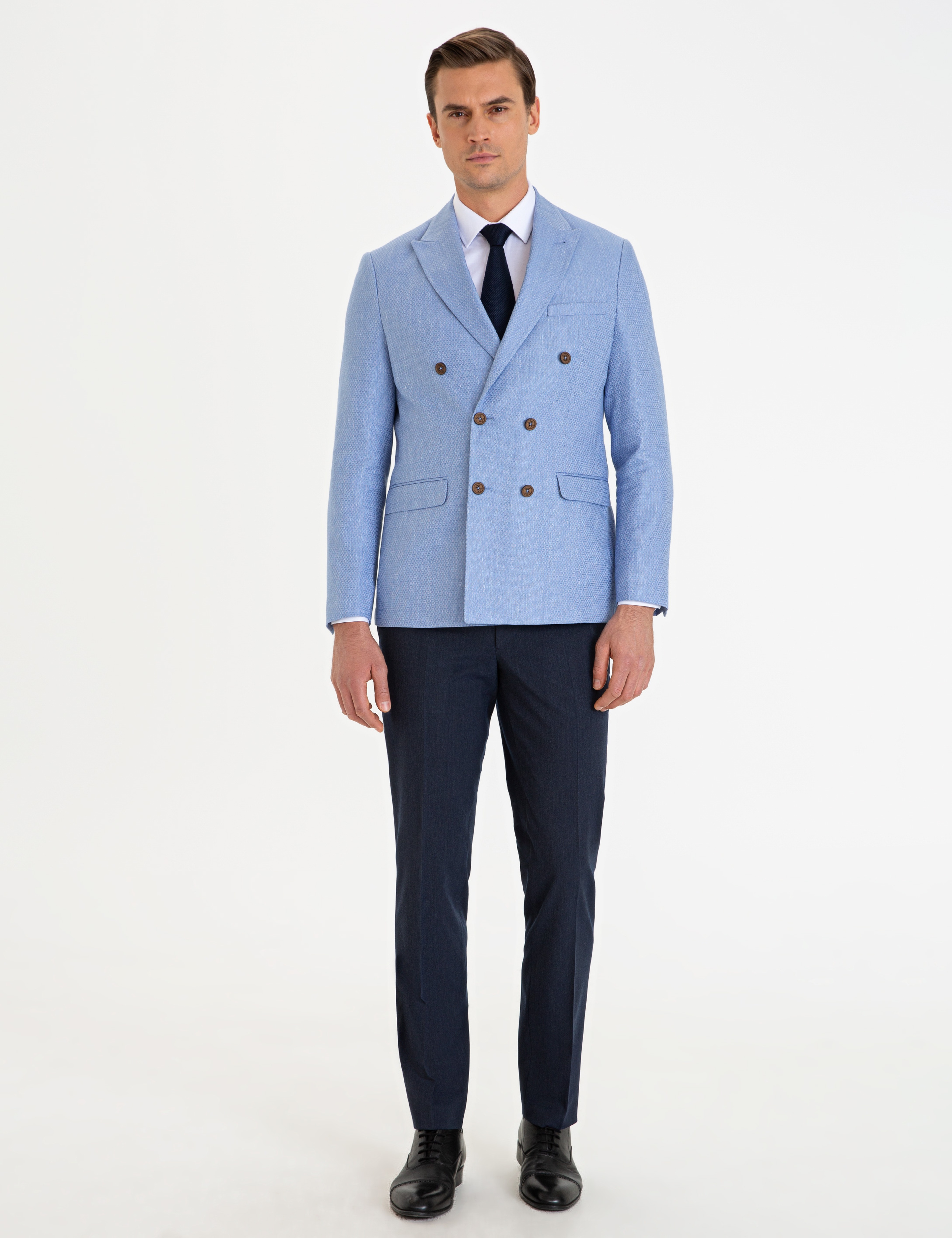 Mavi Slim Fit Ceket - Image 5