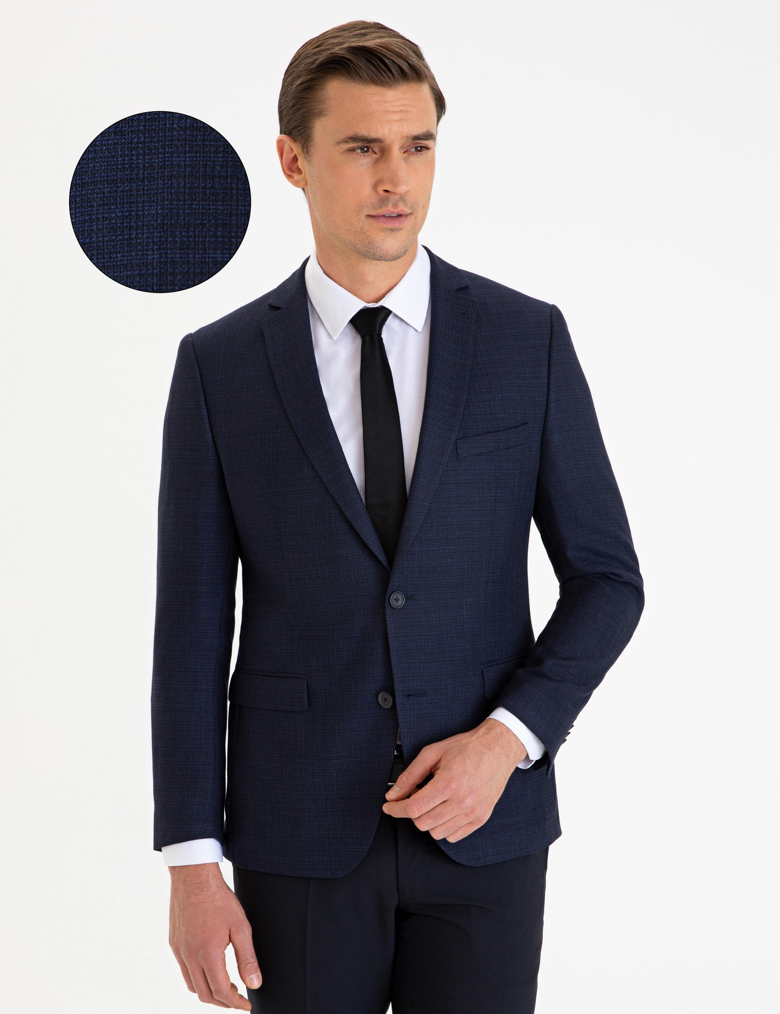 Lacivert Ekstra Slim Fit Ceket