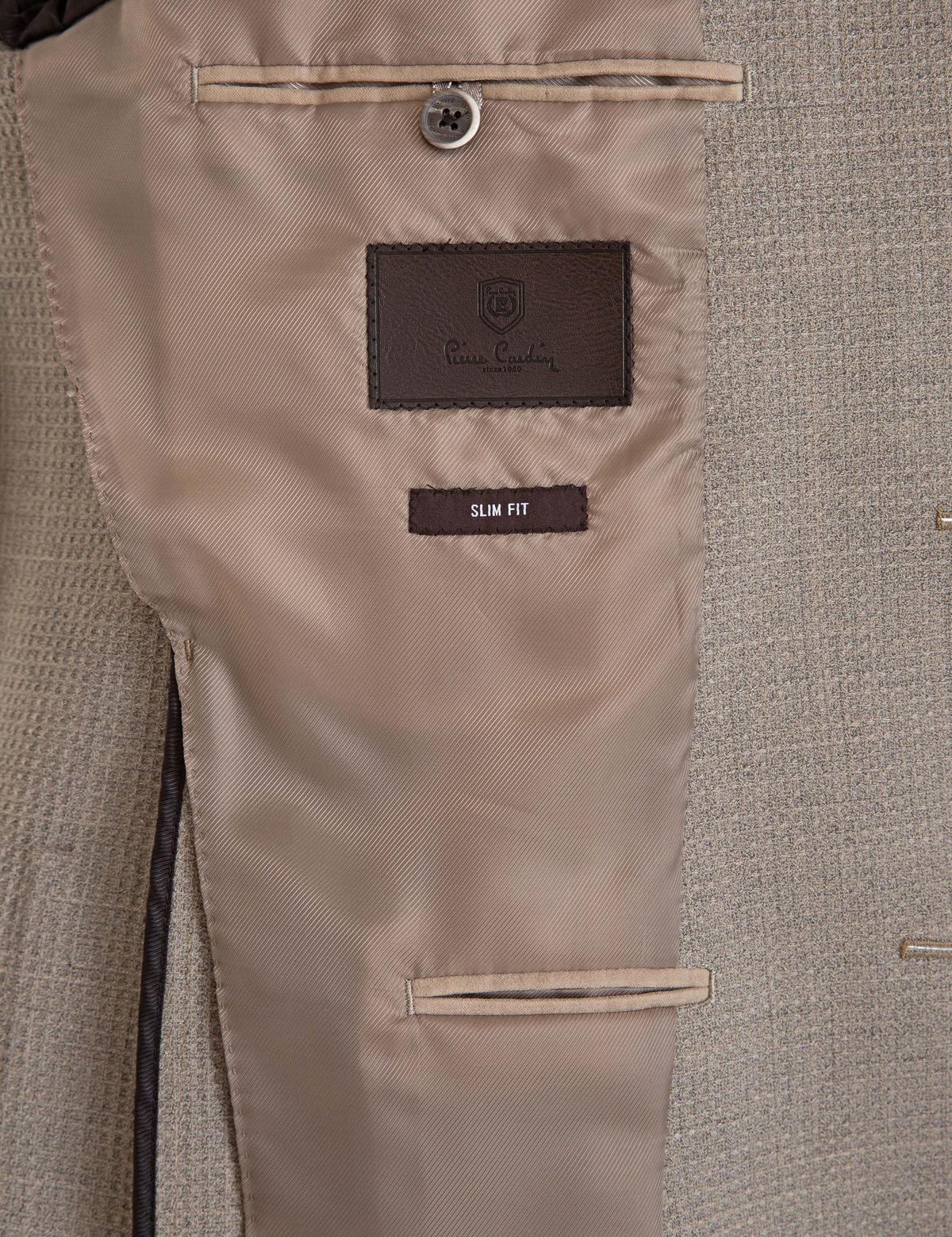 Açık Kahverengi Slim Fit Ceket - 50205359086