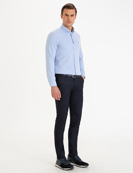 Lacivert Slim Fit Chino Pantolon - 50230176047