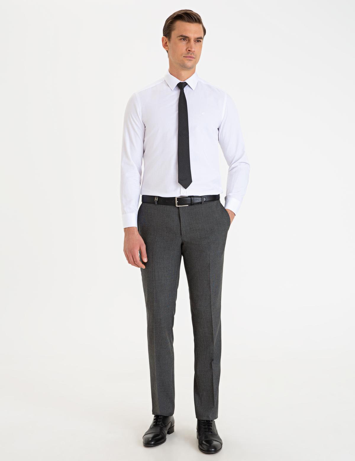 Füme Slim Fit Kumaş Pantolon