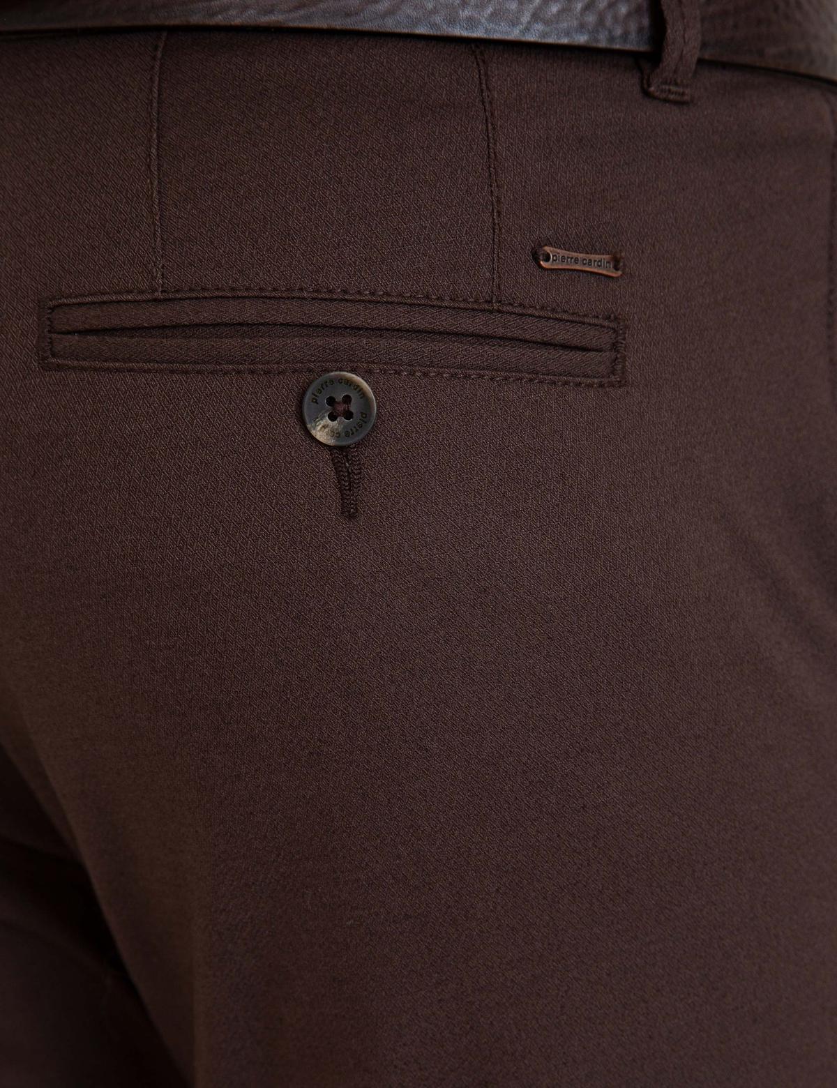 Kahverengi Slim Fit Kanvas Pantolon - 50227424152