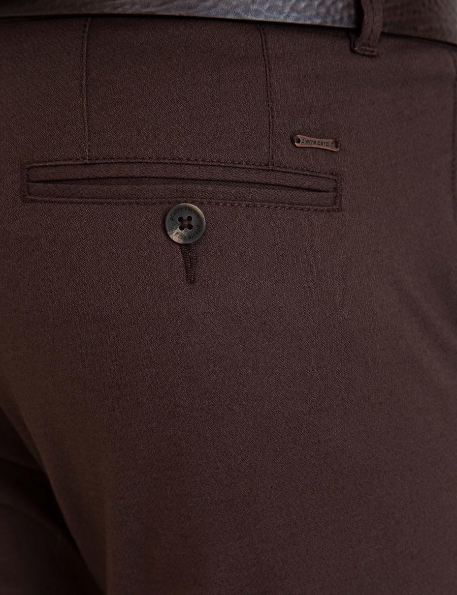 Kahverengi Slim Fit Chino Pantolon