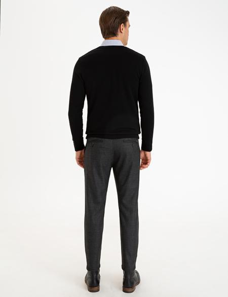 Gri Carrot Fit Kanvas Pantolon - 50227110137