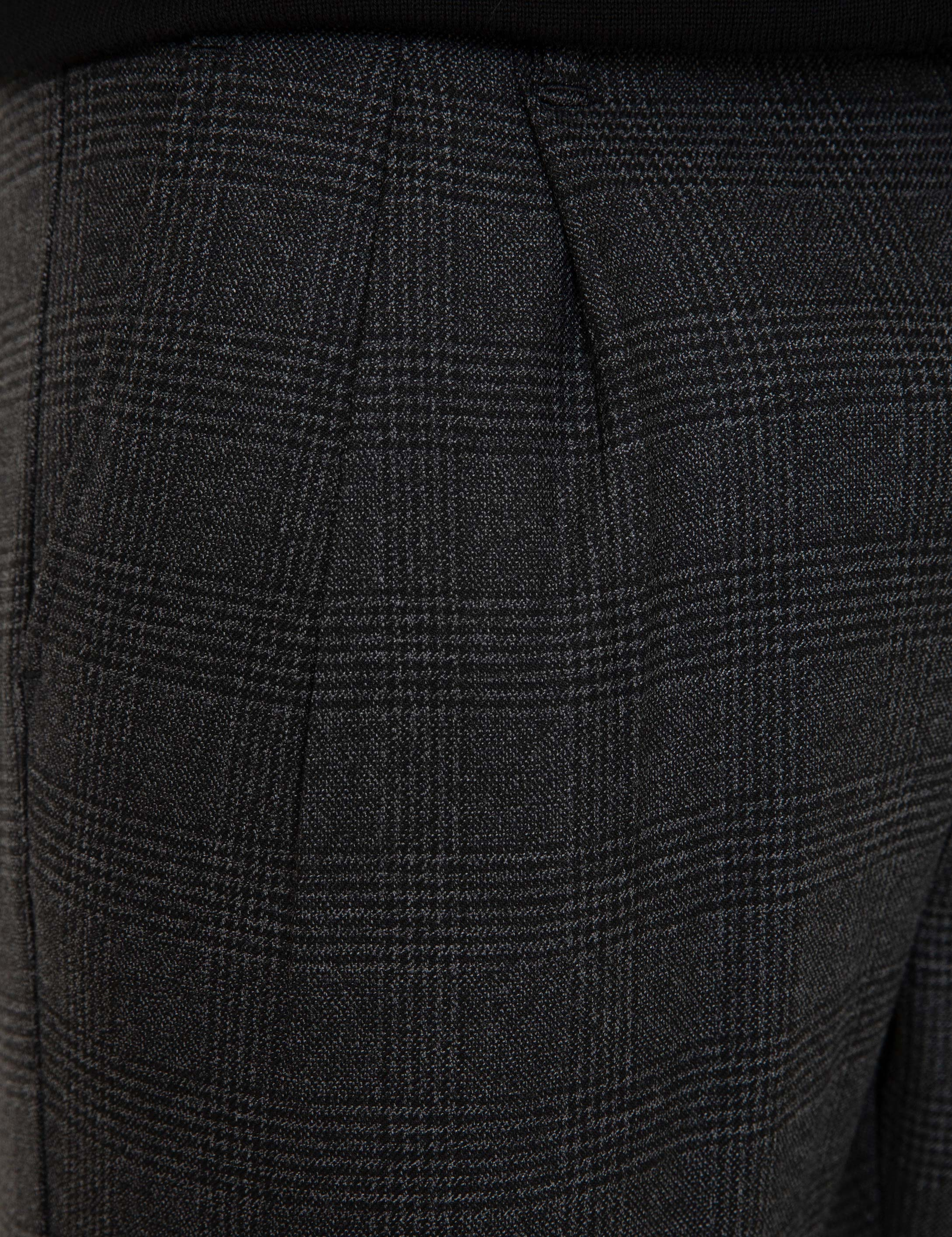 Gri Carrot Fit Kanvas Pantolon - Image 5