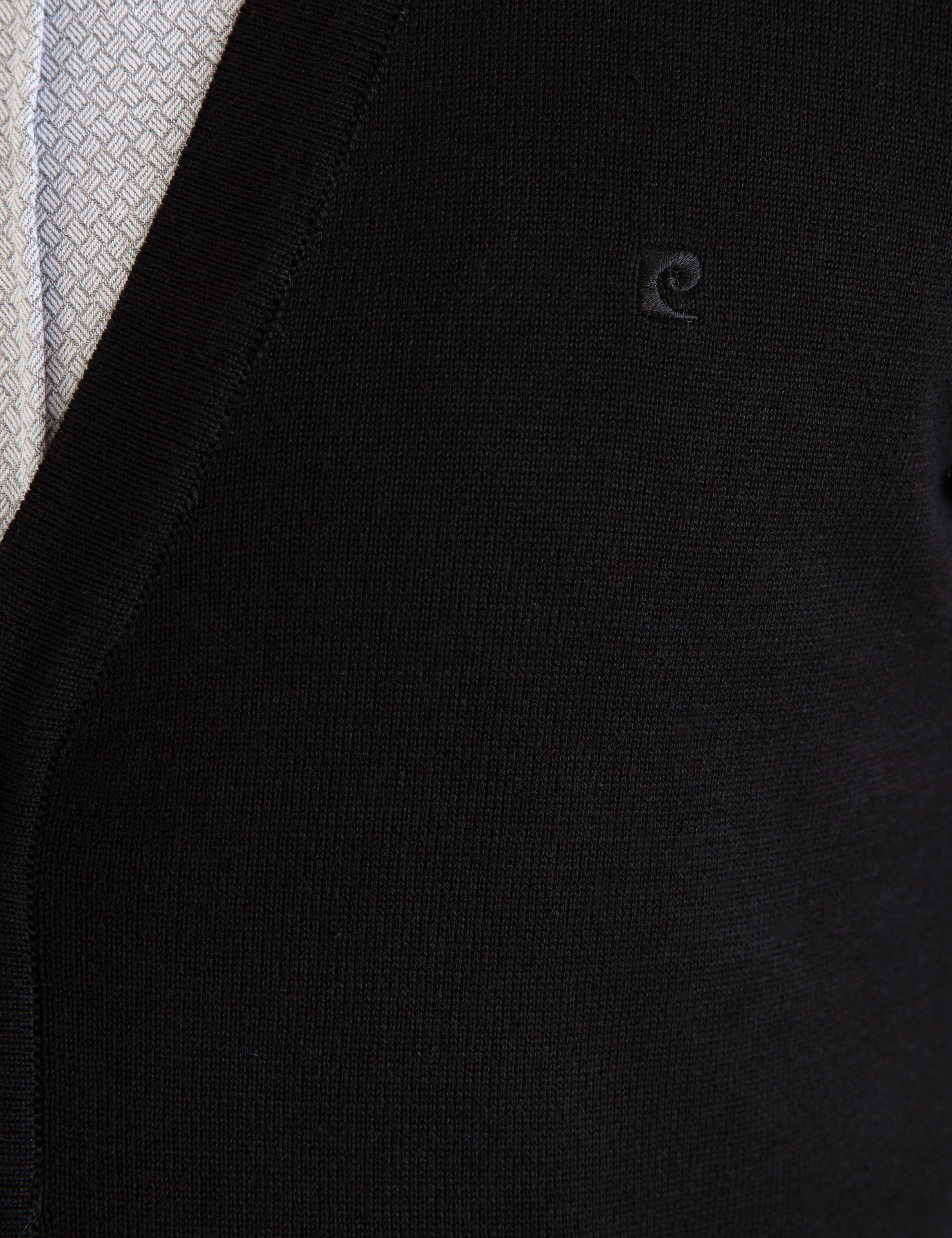 Siyah Slim Fit Basic Düğmeli Triko Hırka