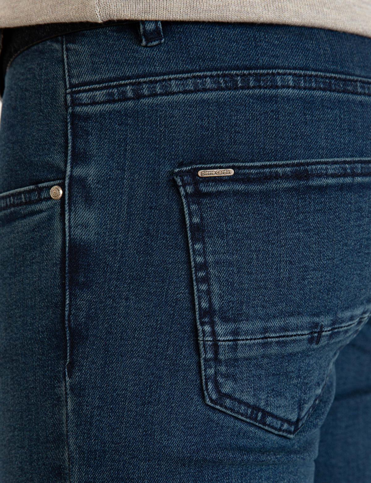 Koyu Lacivert Slim Fit Denim Pantolon - 50227128066