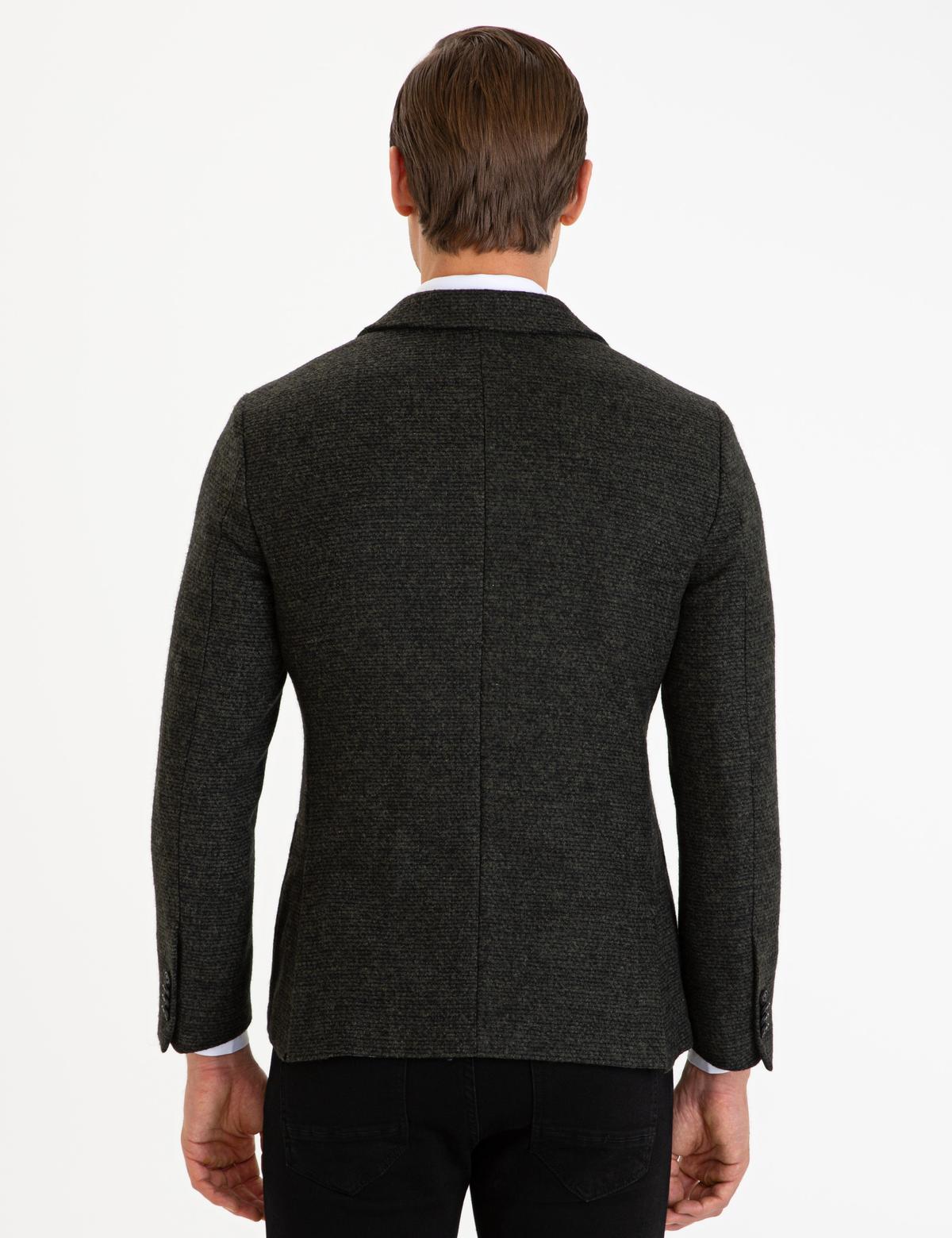 Haki Ex. Slim Fit Ceket - 50216641043