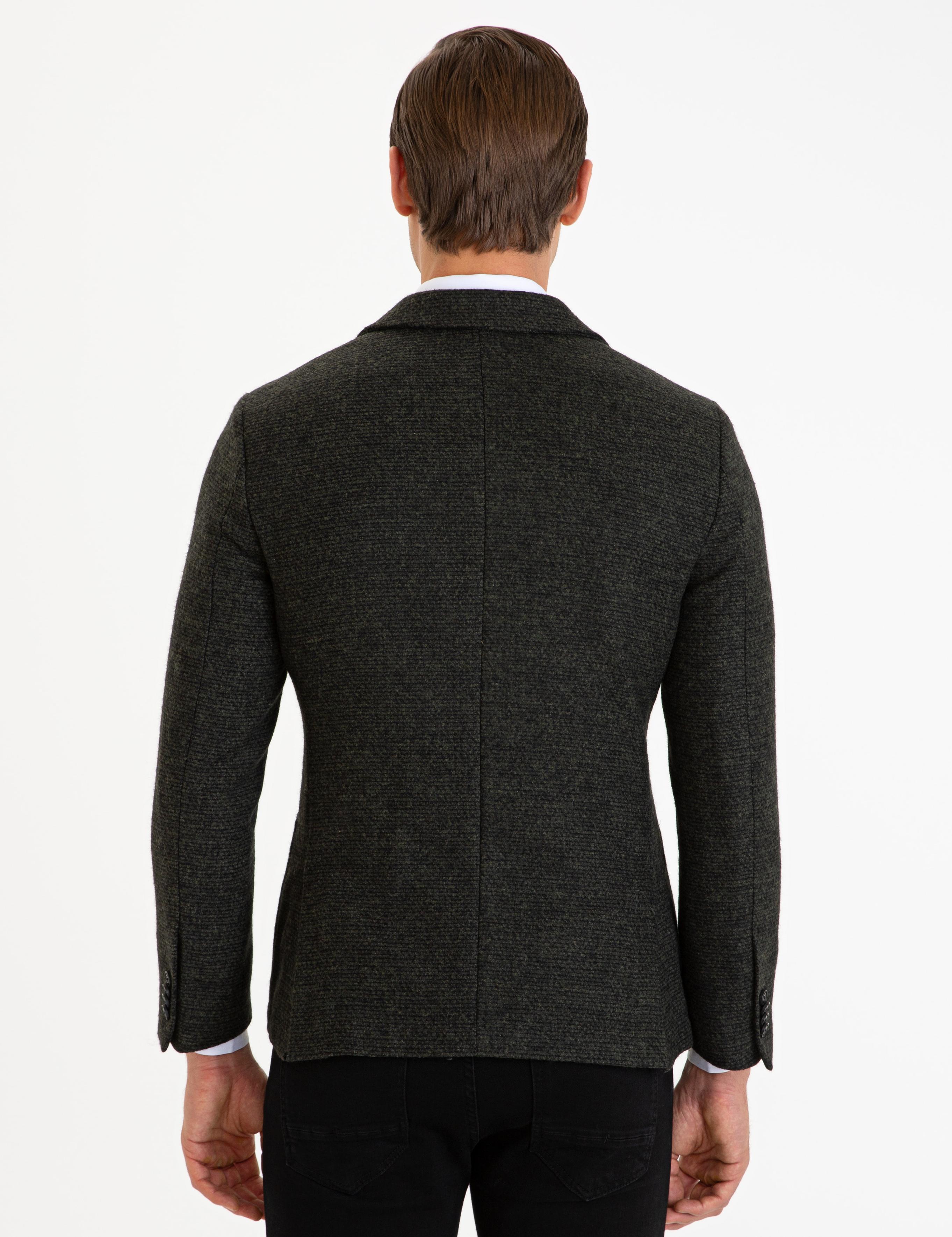 Haki Ex. Slim Fit Ceket