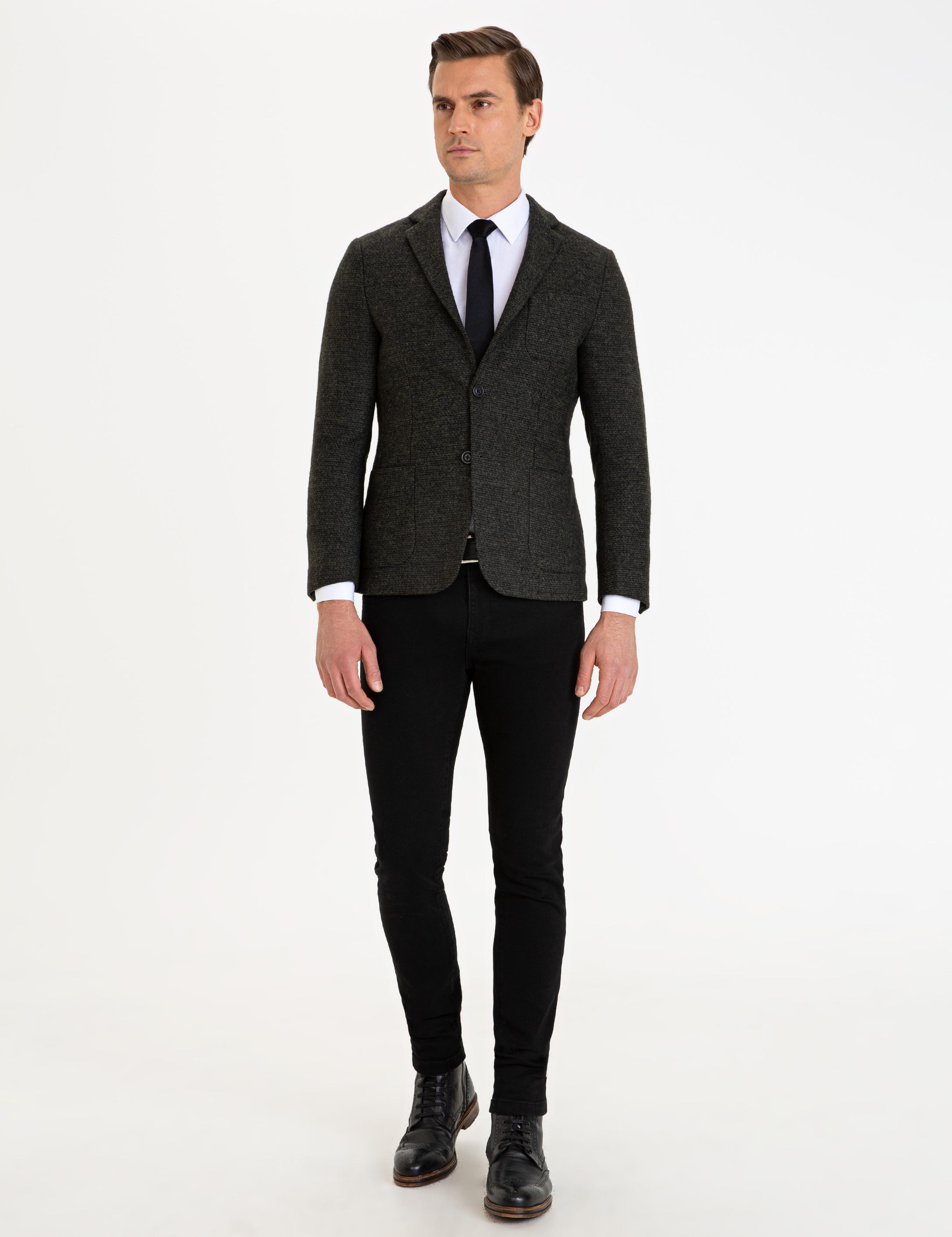 Haki Ex. Slim Fit Ceket