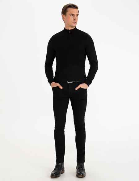 Siyah Slim Fit Denim Pantolon - 50227128032