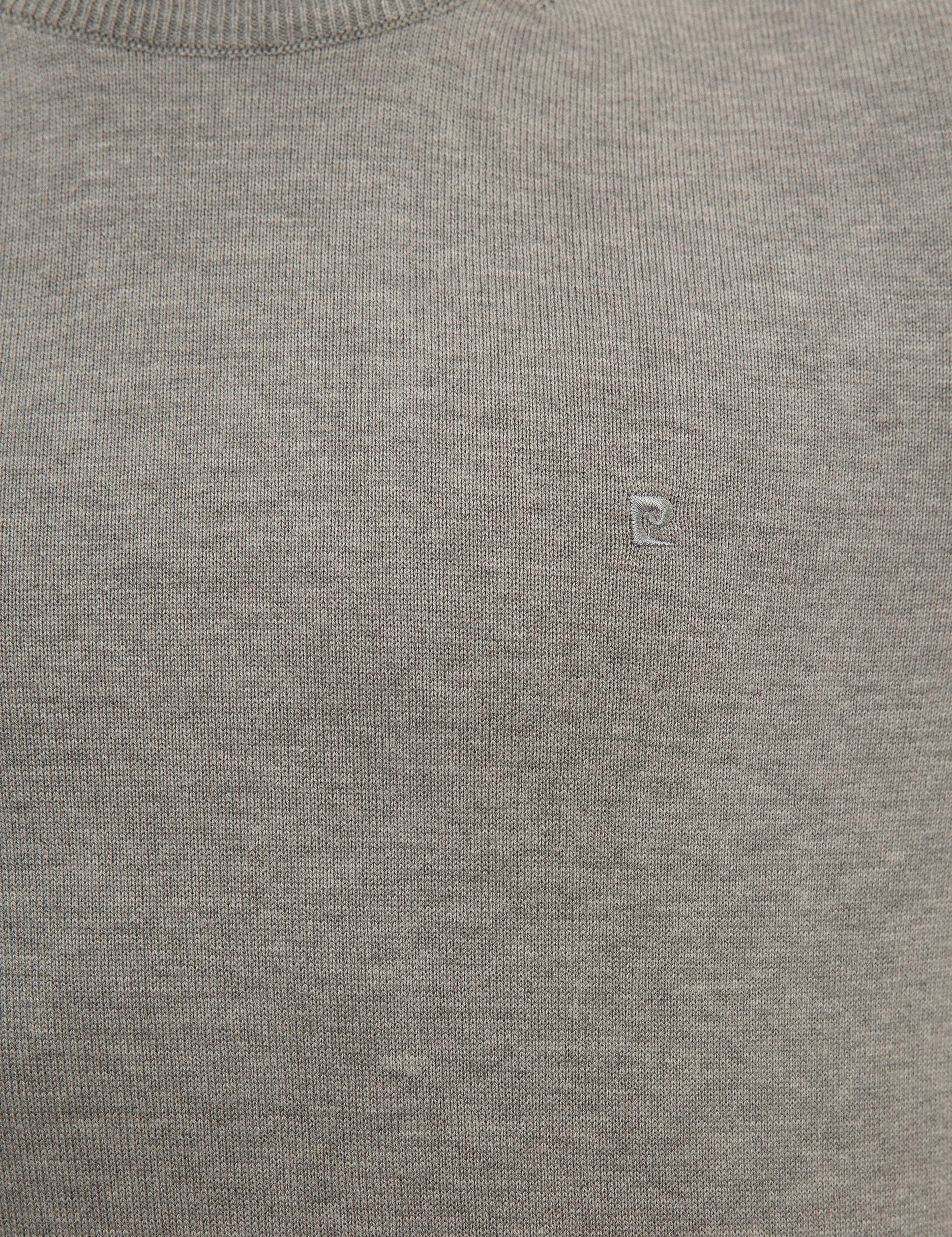 Açık Gri Melanj Slim Fit Yarım Balıkçı Yaka Triko Kazak - Image 6