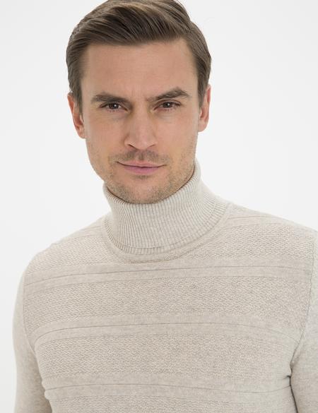 Kum Melanj Slim Fit Triko Kazak - 50233728008