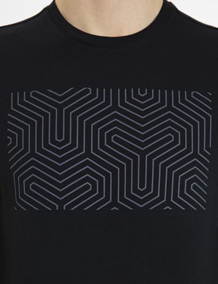 Siyah Standart Fit Sweatshirt - 50235440007