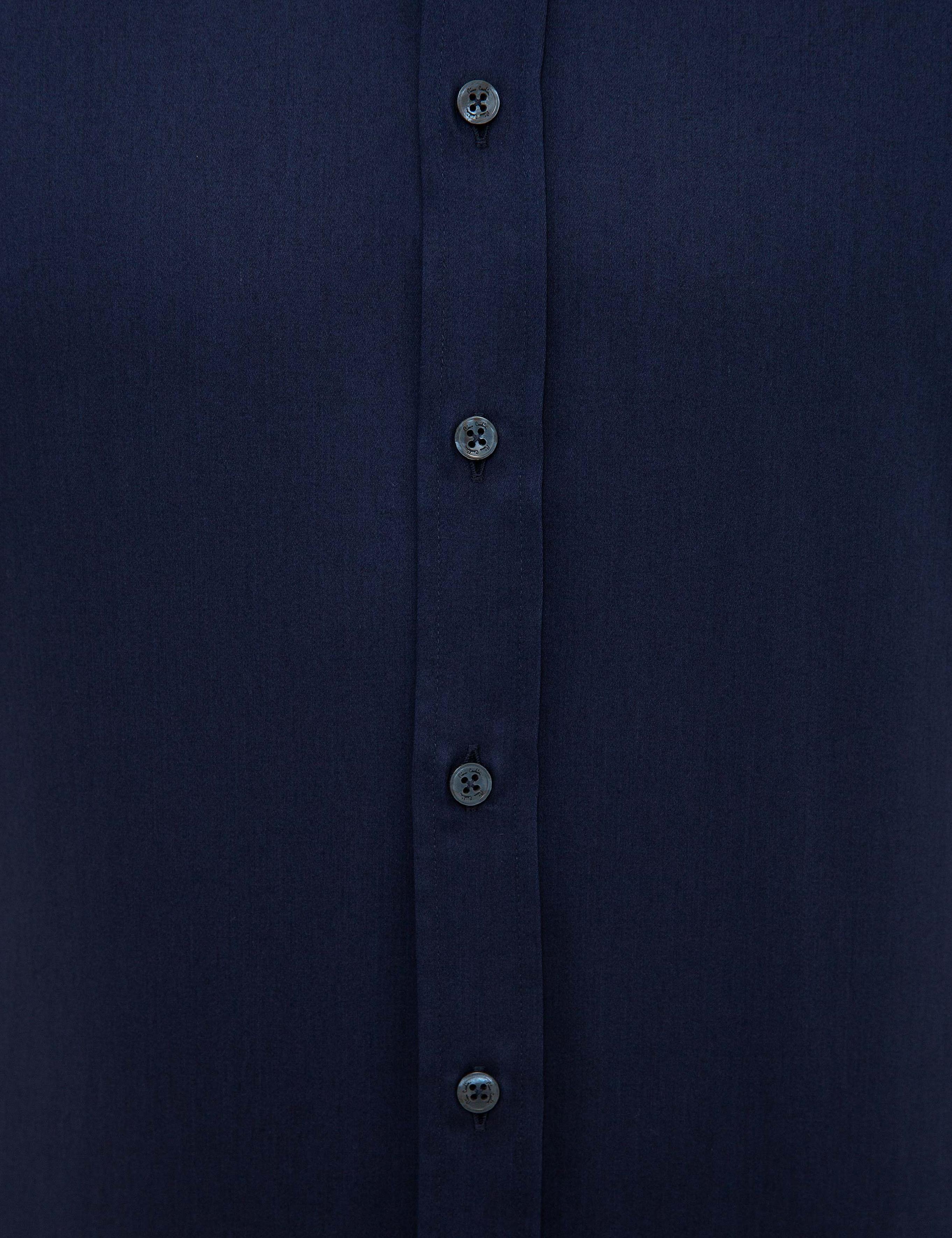 Lacivert Slim Fit Uzun Kollu Gömlek